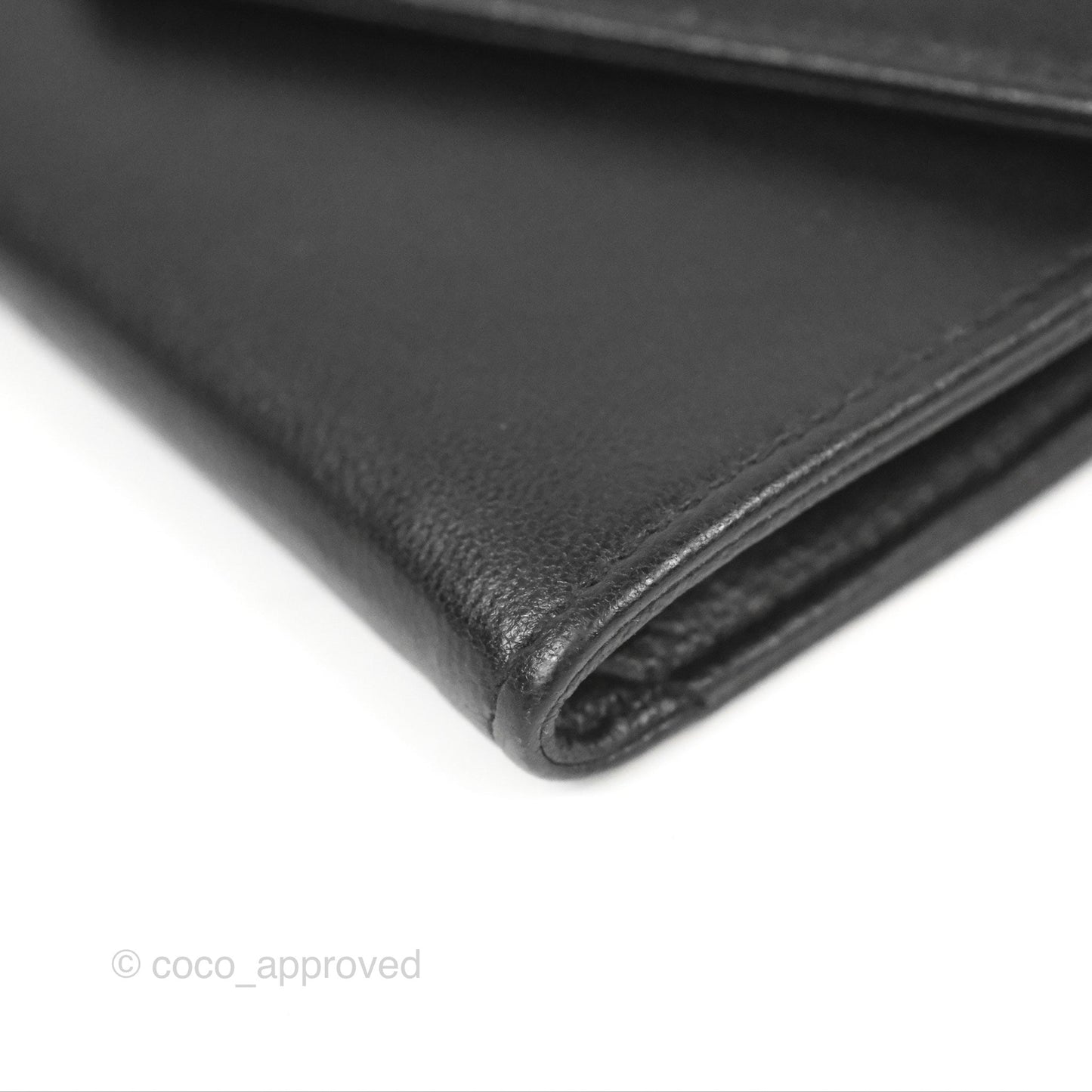 Saint Laurent Heart Flap Card Holder Wallet Black