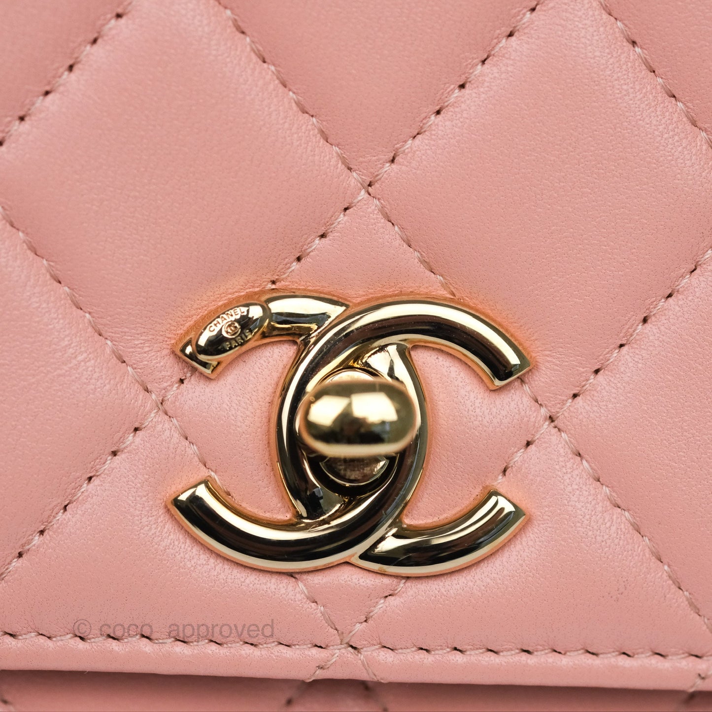 Chanel Trendy CC WOC Quilted Salmon Pink Lambskin Gold Hardware