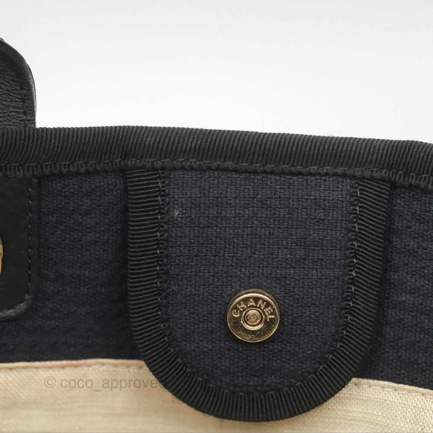 Chanel New Small Deauville Navy Canvas