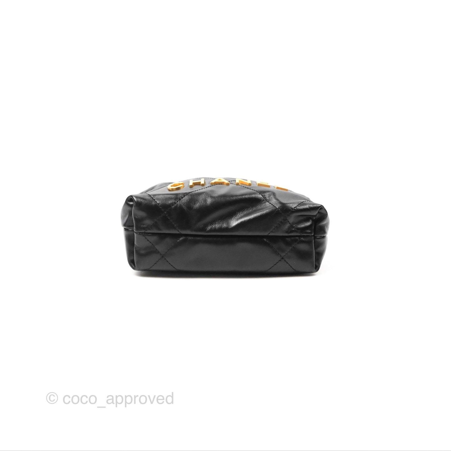 Chanel 22 Mini Bag Black Crumpled Calfskin