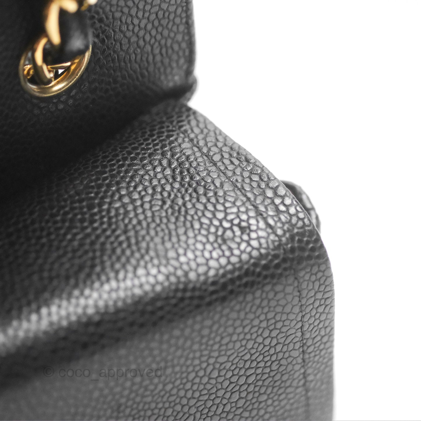 Chanel Jumbo Double Flap Quilted Black Caviar Gold Hardware⁣⁣