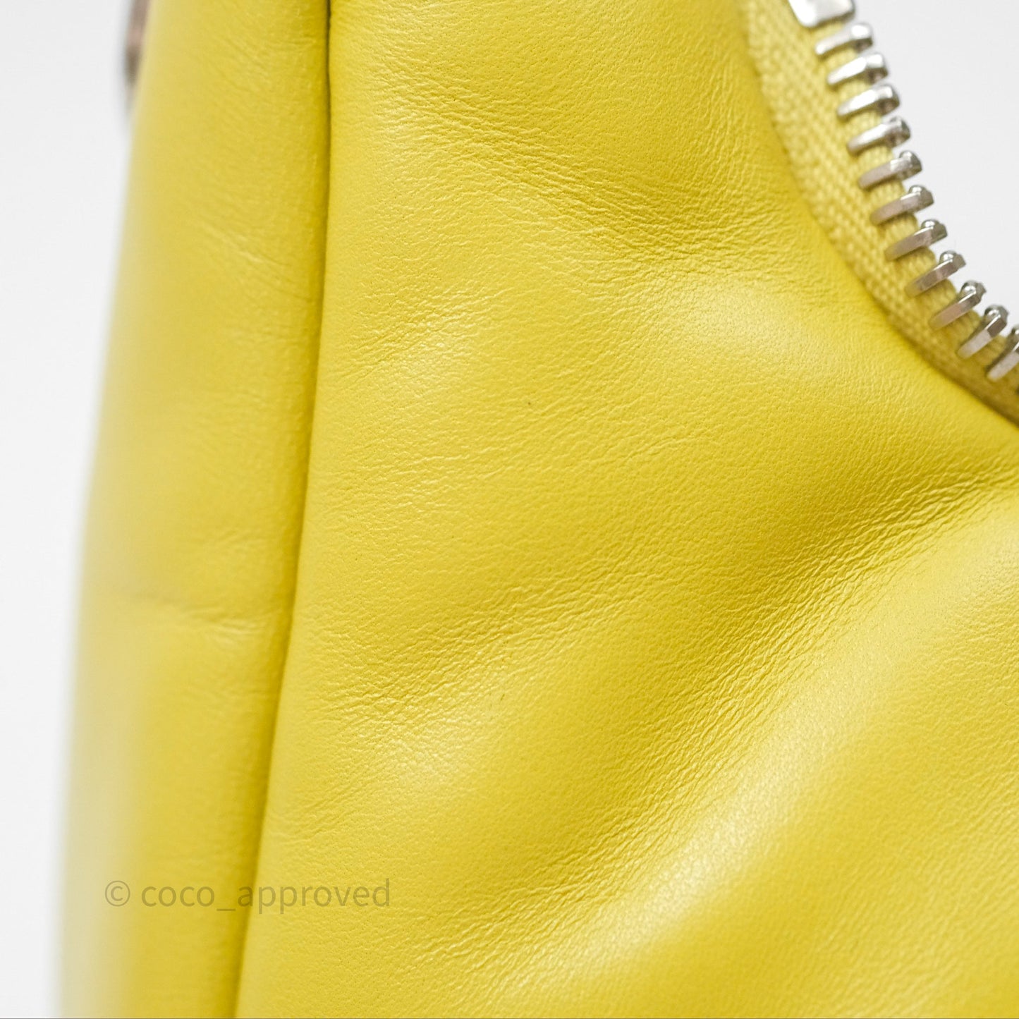 Prada Nappa Soft Padded Hobo Mustard
