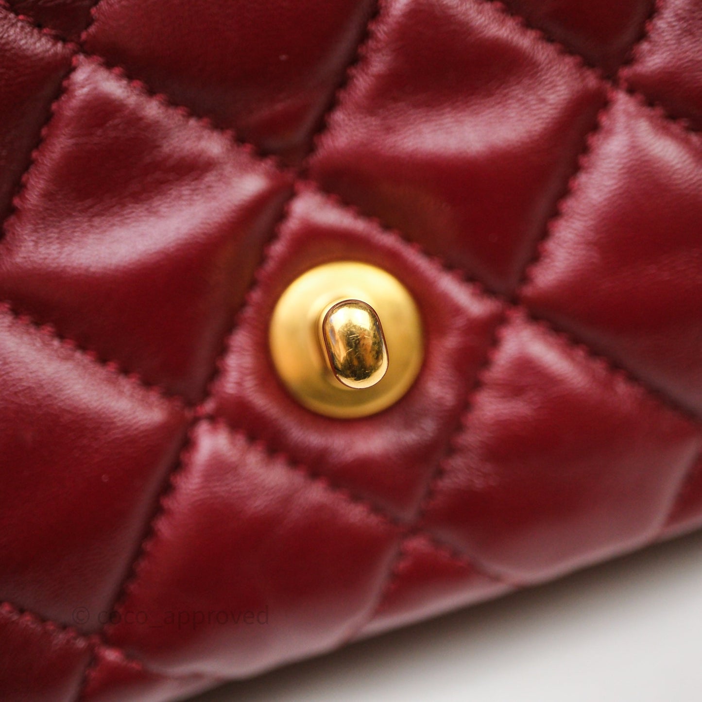 Chanel Small All Slide Adjustable Chain Flap Bag Burgundy Lambskin Aged Gold Hardware