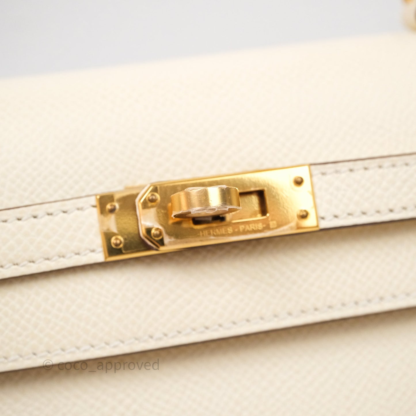 Hermès Kelly 25 Nata I2 Epsom Gold Hardware