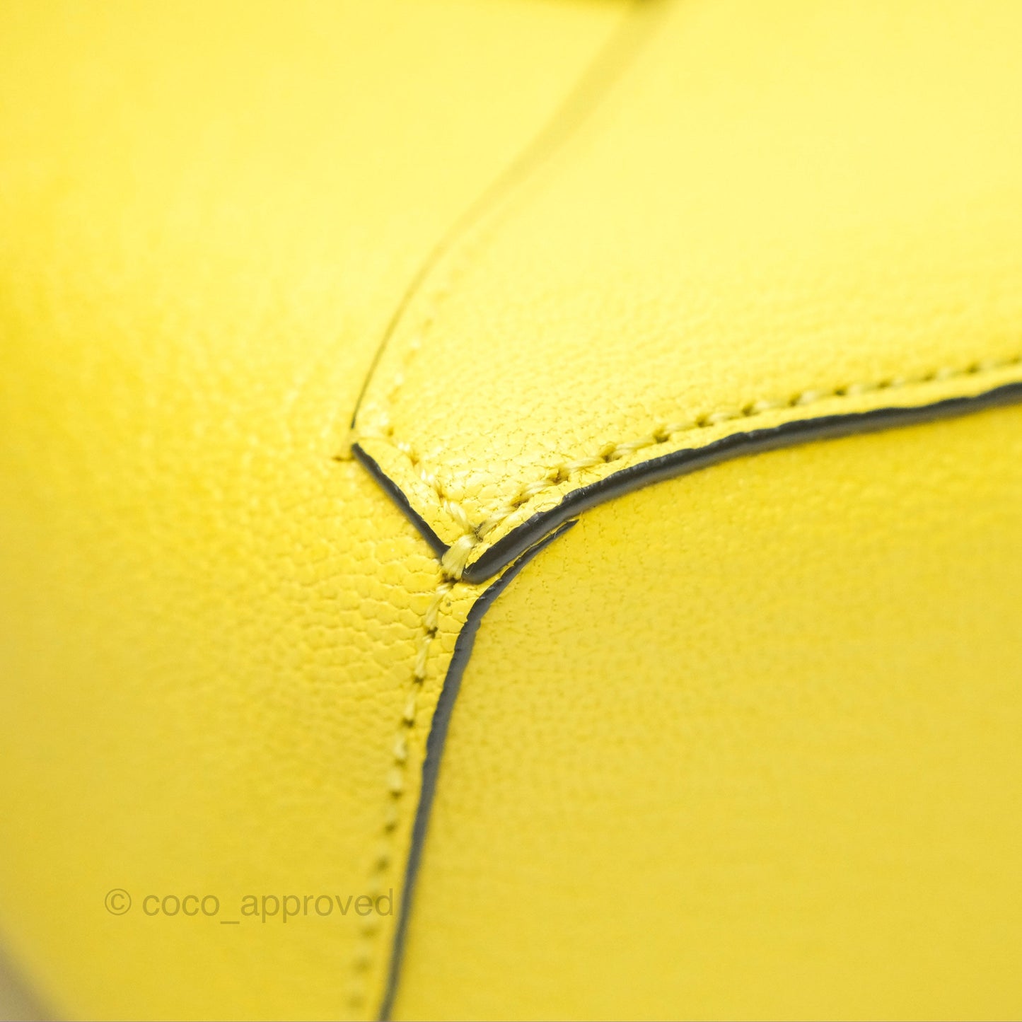 Loewe Mini Puzzle Edge Bag Yellow Calfskin