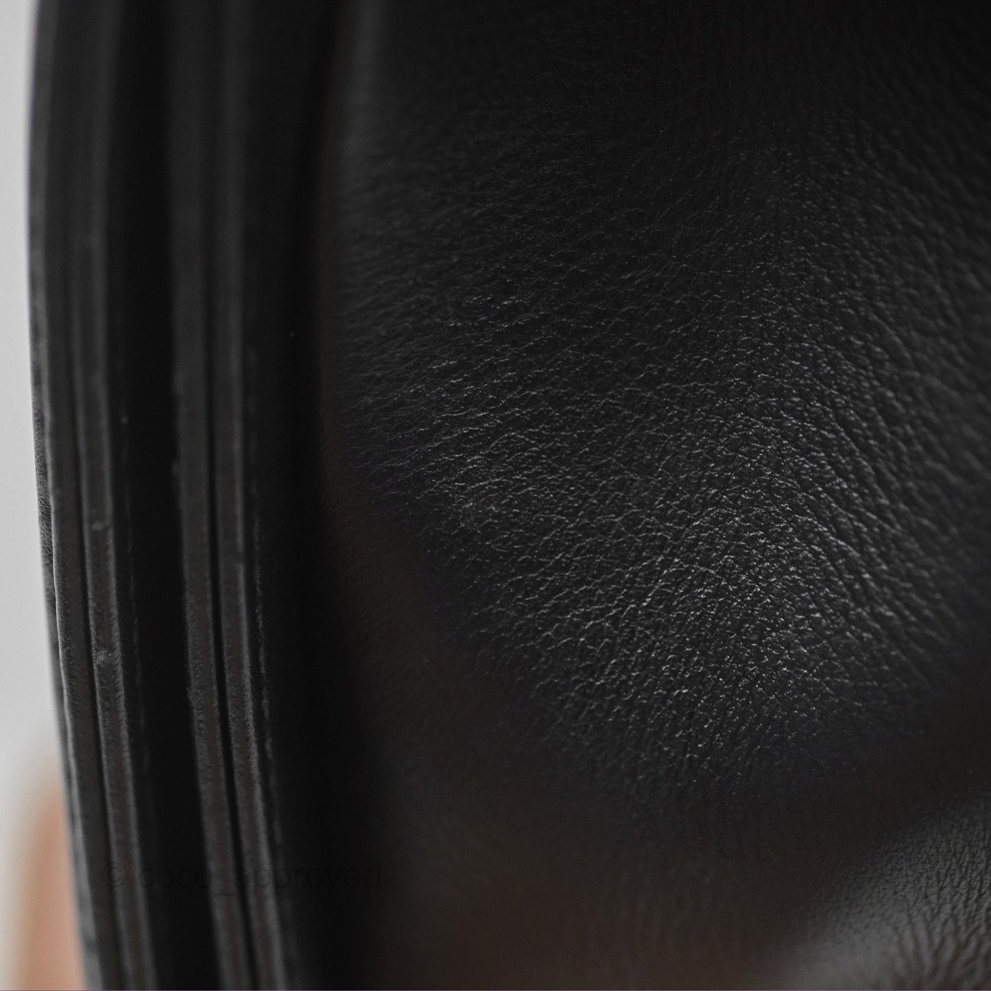 Chanel Small Boy Black Calfskin Ruthenium Hardware