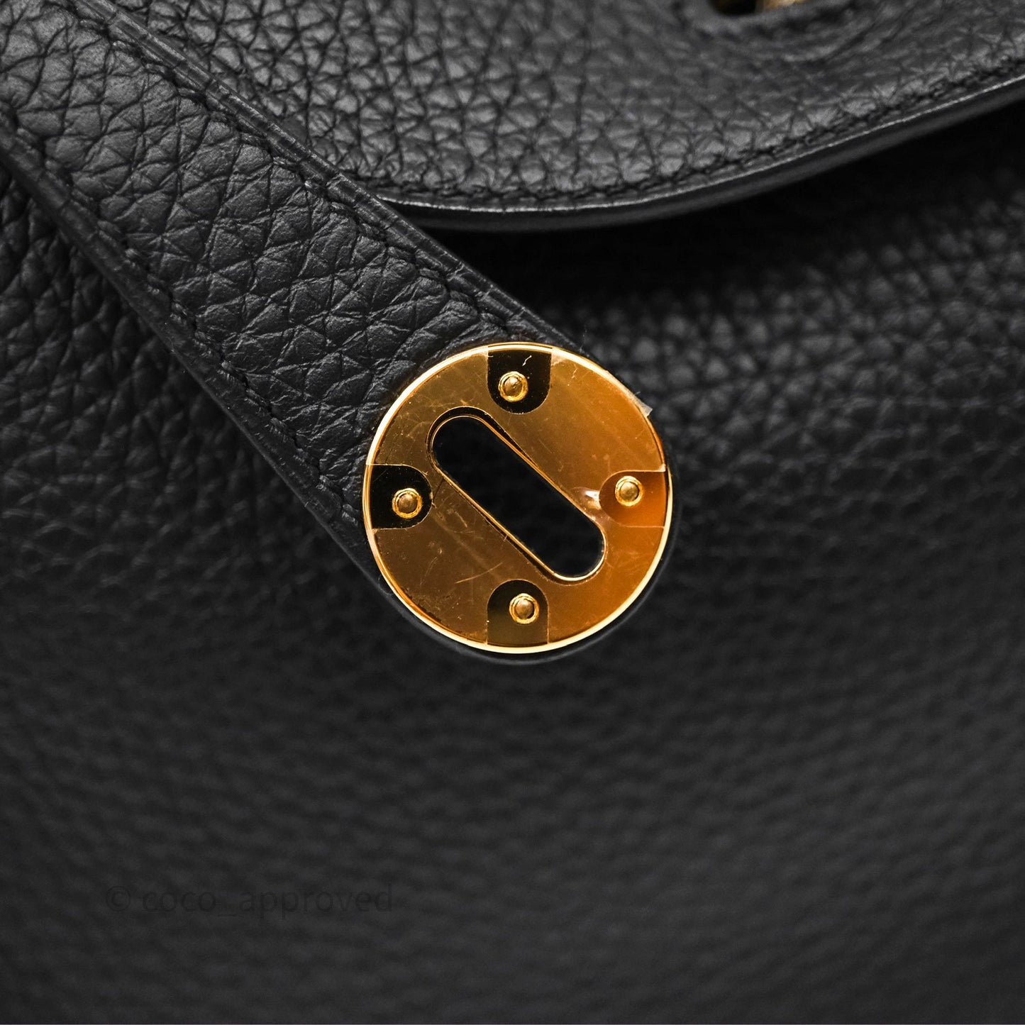 Hermes Lindy 26 Black Noir 89 Clemence Gold Hardware