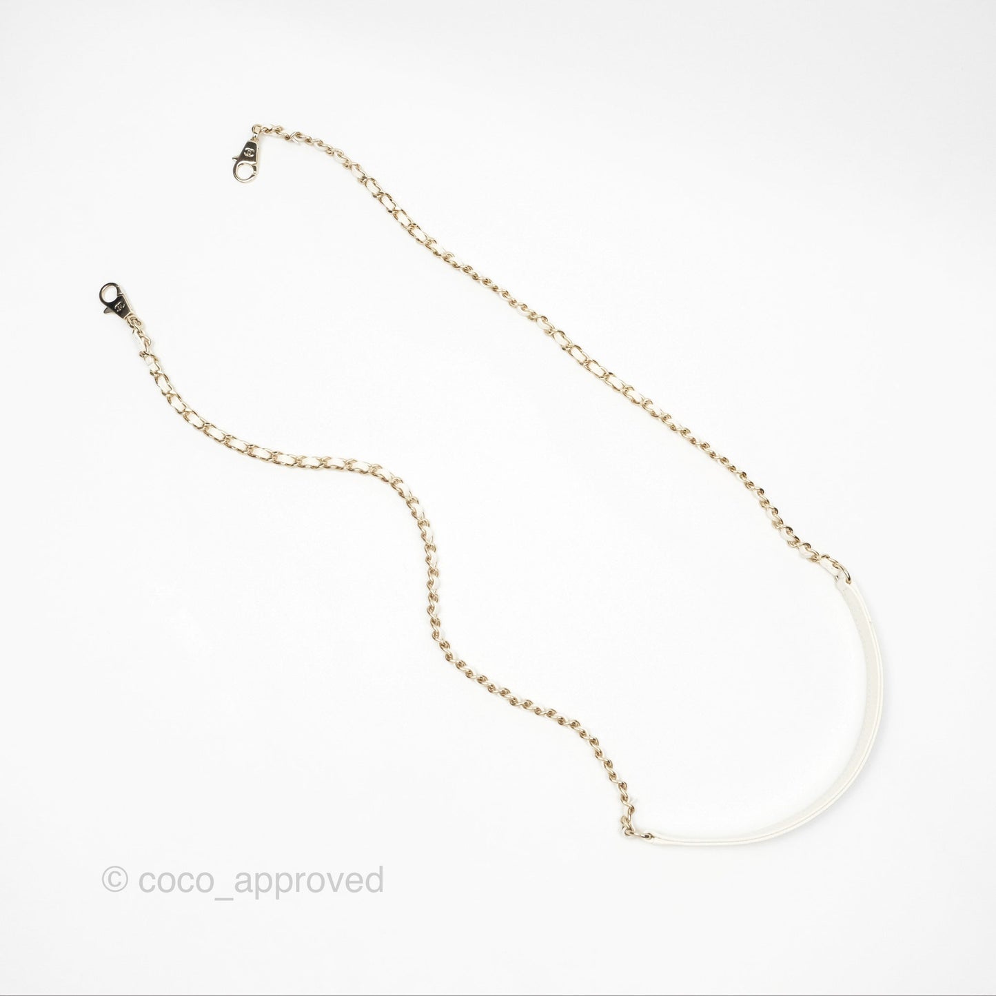 Chanel Mini Coco Handle White Caviar Gold Hardware