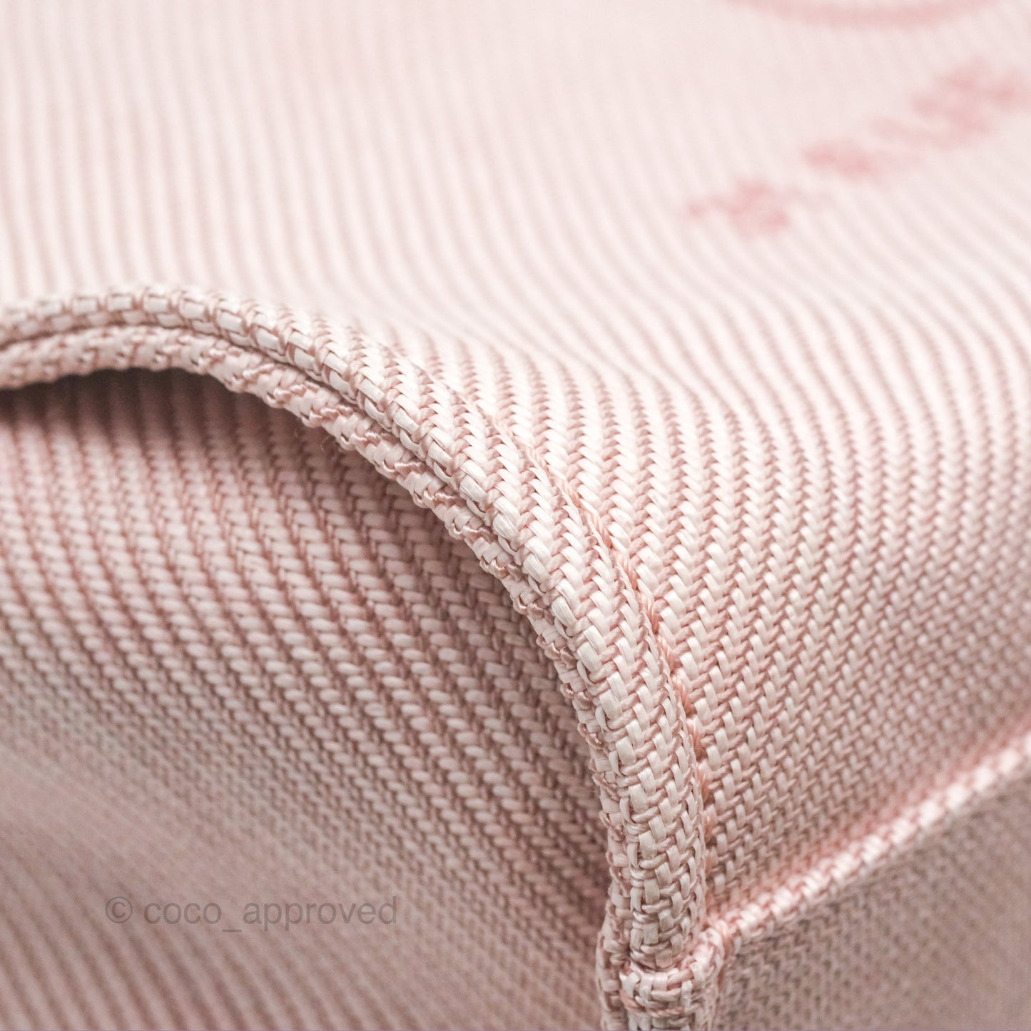 Chanel Large Deauville Pink Canvas 20A