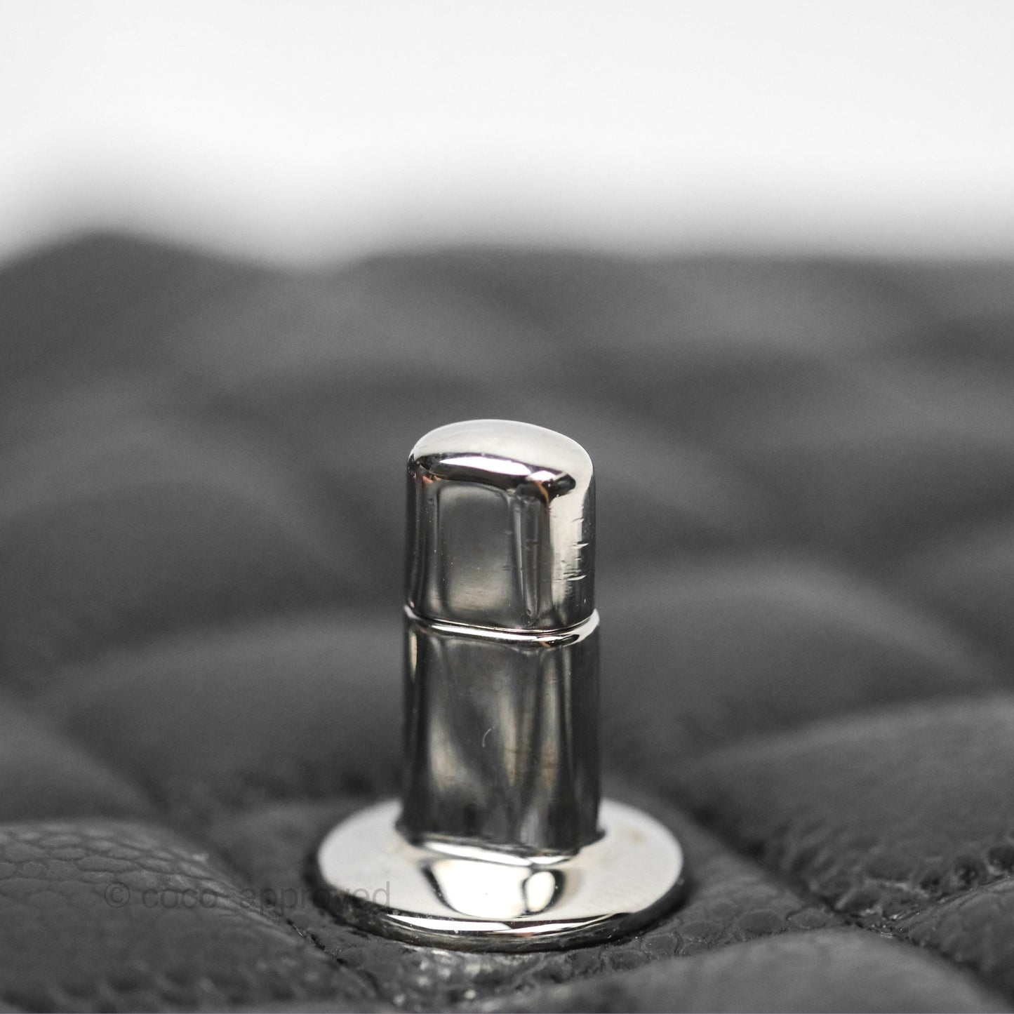 Chanel Small Classic Flap Quilted Black Caviar Silver Hardware