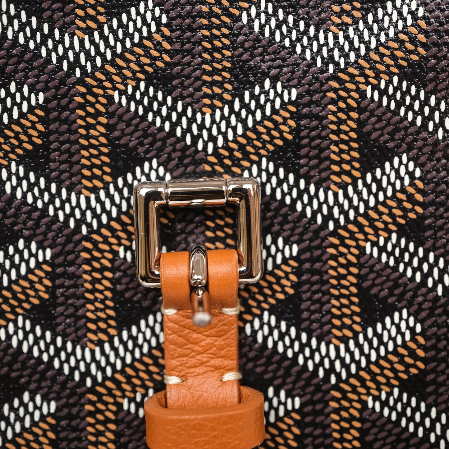 Goyard Mini Alpin Backpack Black/ Tan  Goyardine Calfskin