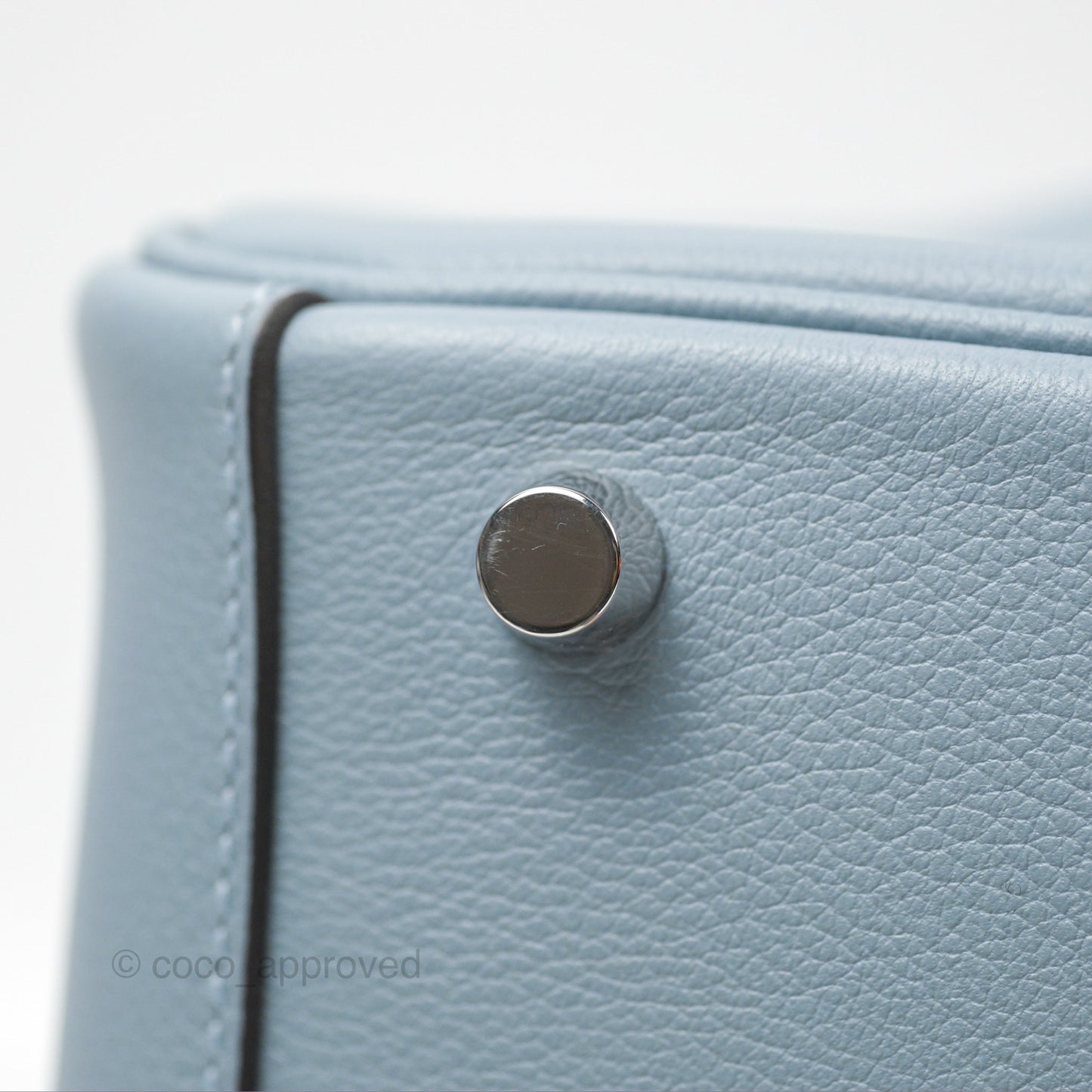 Hermès Lindy 26 Blue Lin Evercolor Palladium Hardware