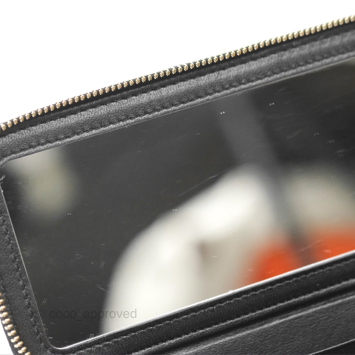 Chanel Vanity Rectangular Top Handle Black Lambskin Gold Hardware