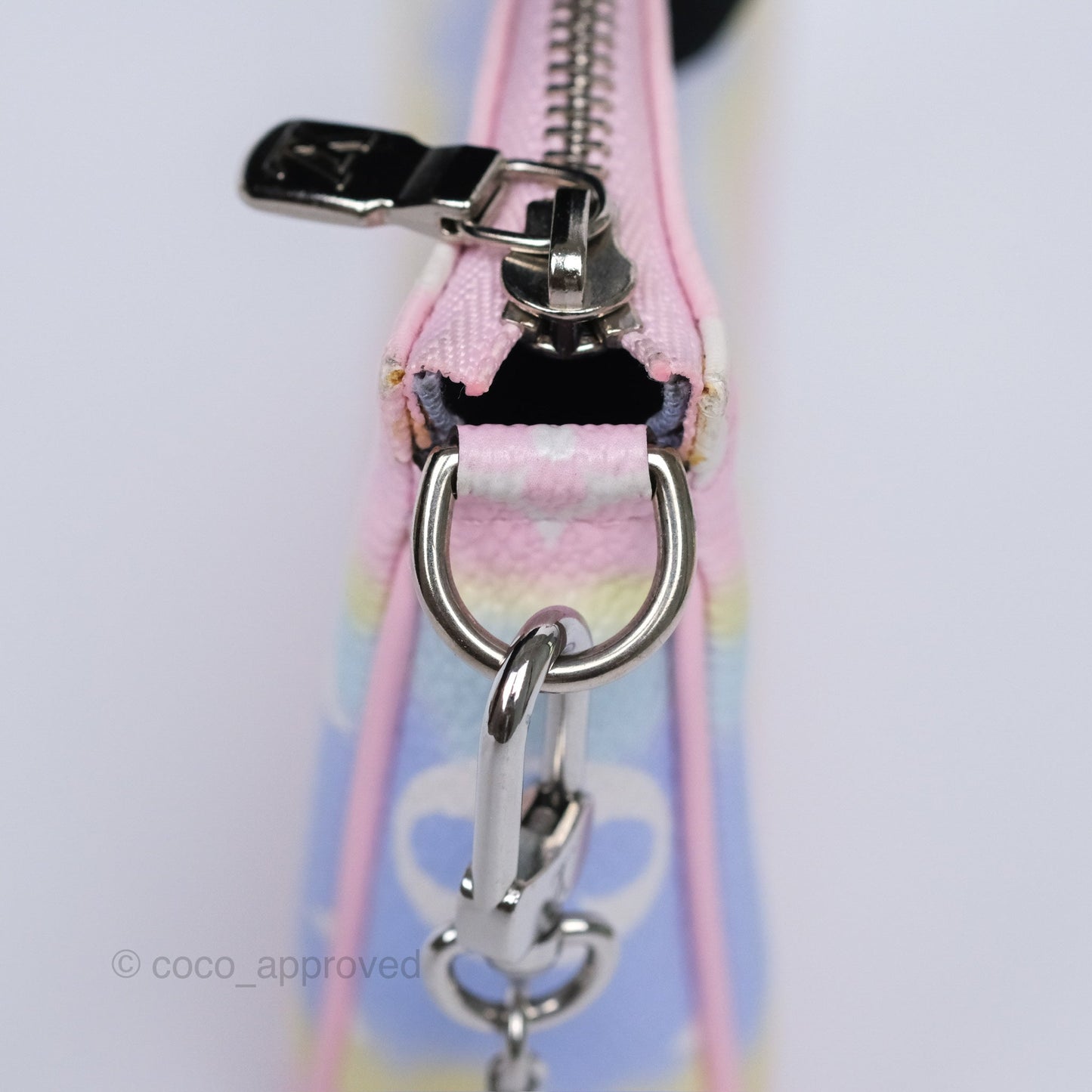 Louis Vuitton Mini Pochette Accessories Escale Pastel Monogram