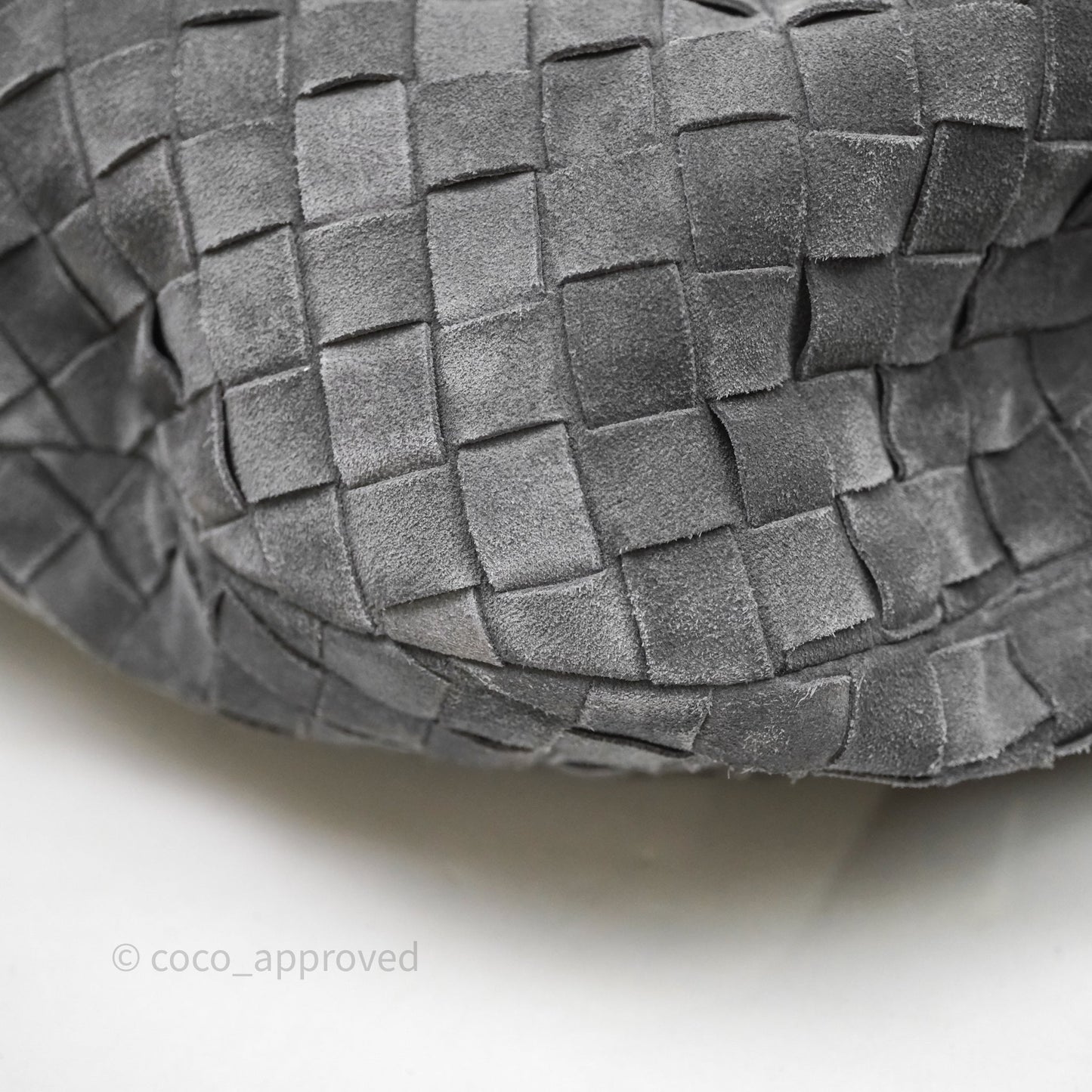 Bottega Veneta Classic Jodie Cloudy Indigo Suede Intrecciato