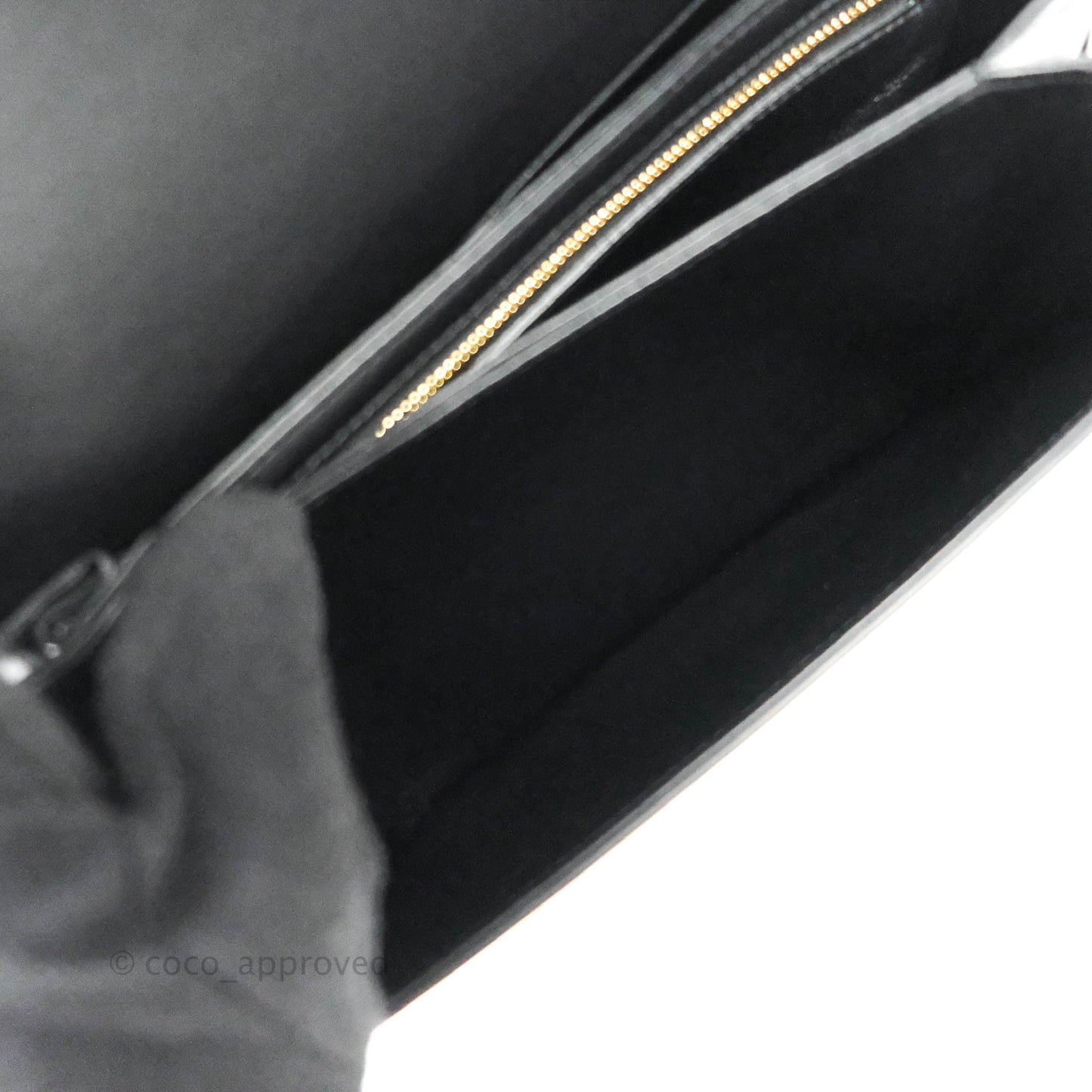 Celine Shiny Calfskin Medium Triomphe Black