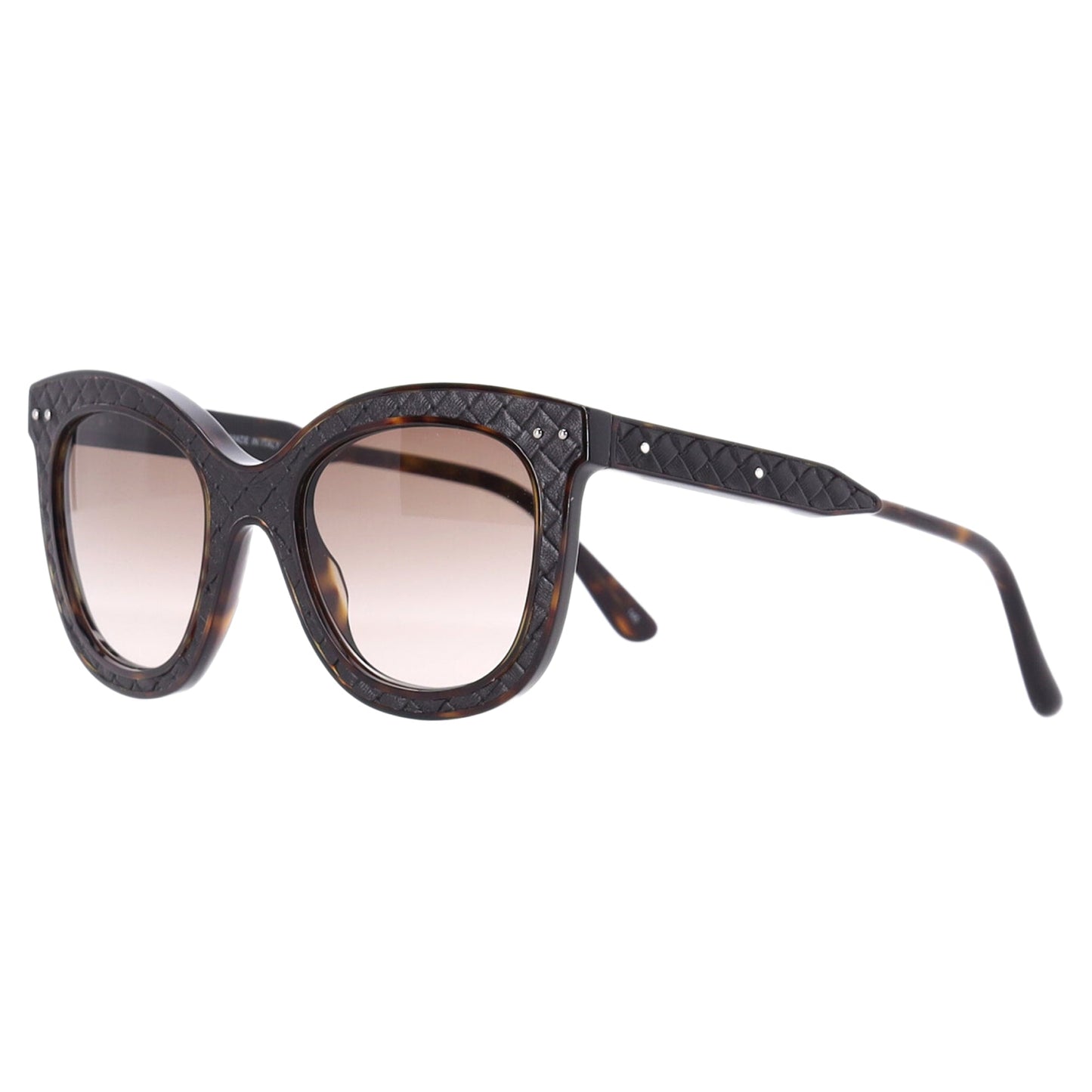 Luxury Bottega Veneta Oversize Tortoiseshell Gradient Sunglasses in Brown Acetate