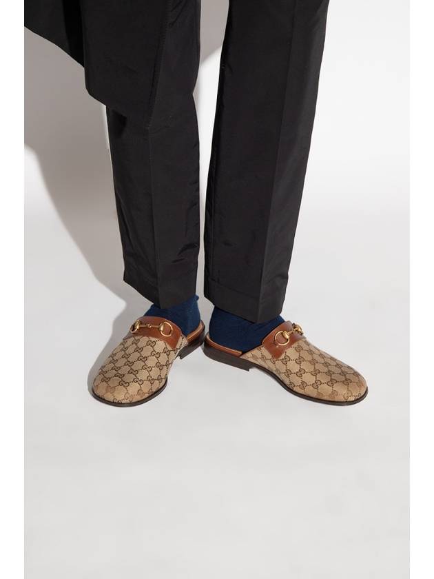 Luxury Gucci Trending 2025 GG Horsebit Slippers Beige