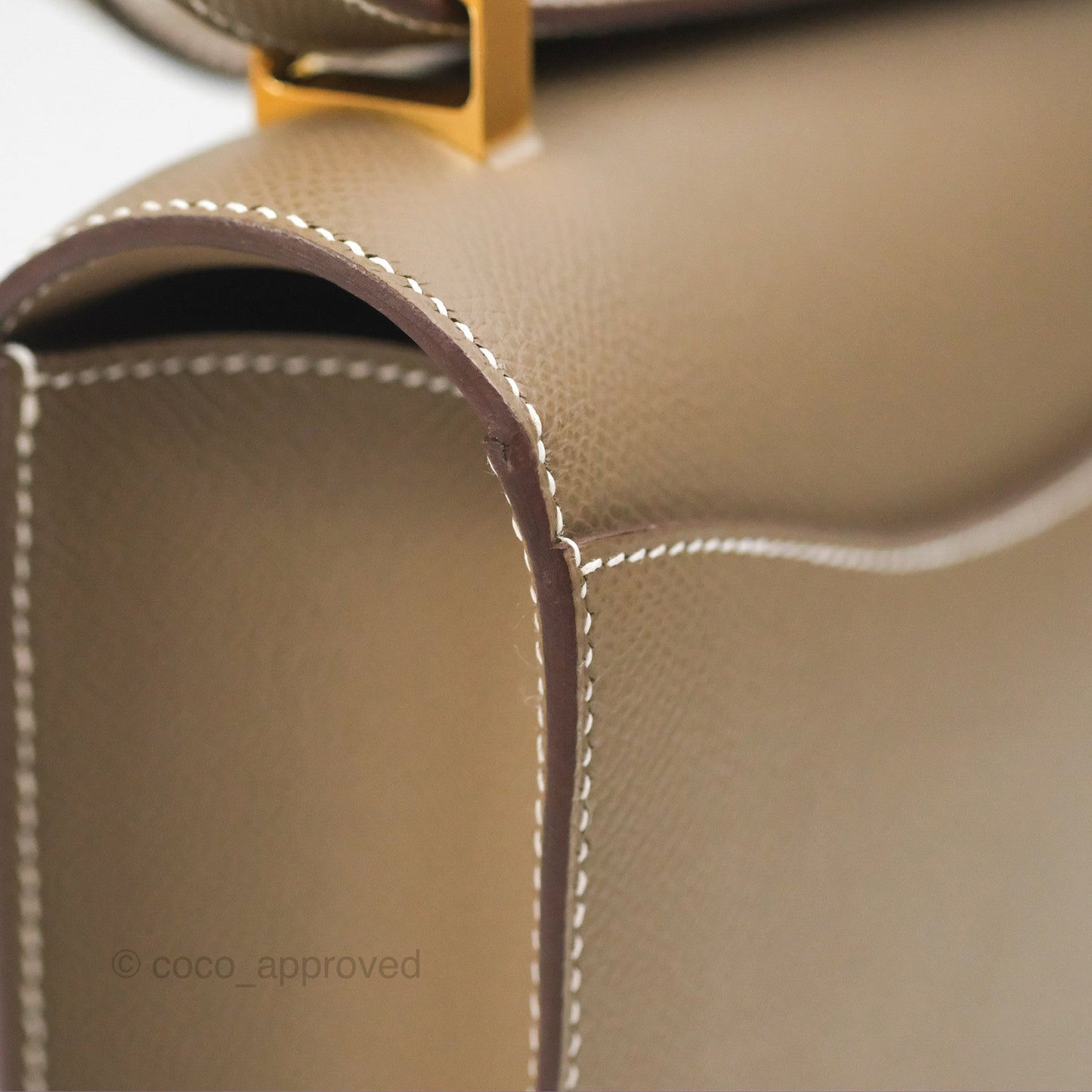 Hermès Constance 24 with Mirror Etoupe Epsom Gold Hardware
