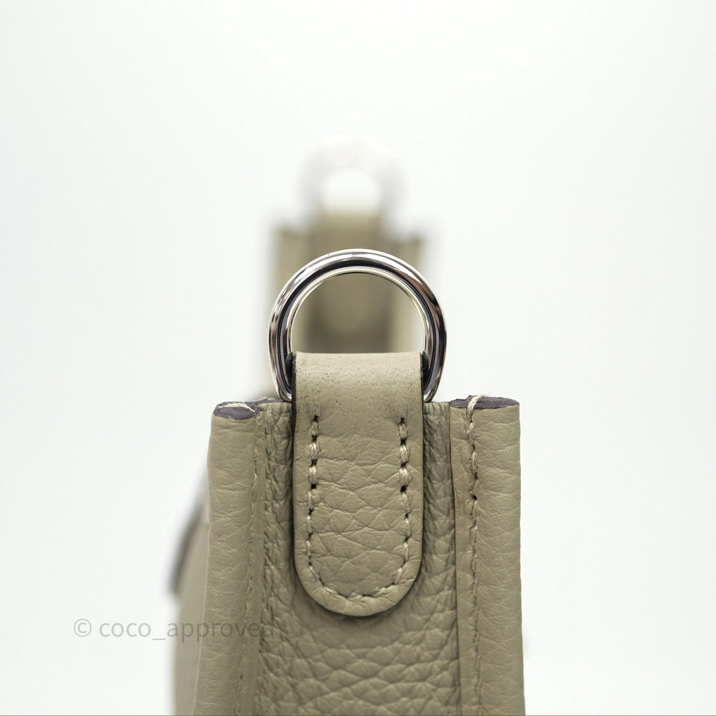 Hermès Mini Evelyne 16 Sauge Q1 Clemence Palladium Hardware