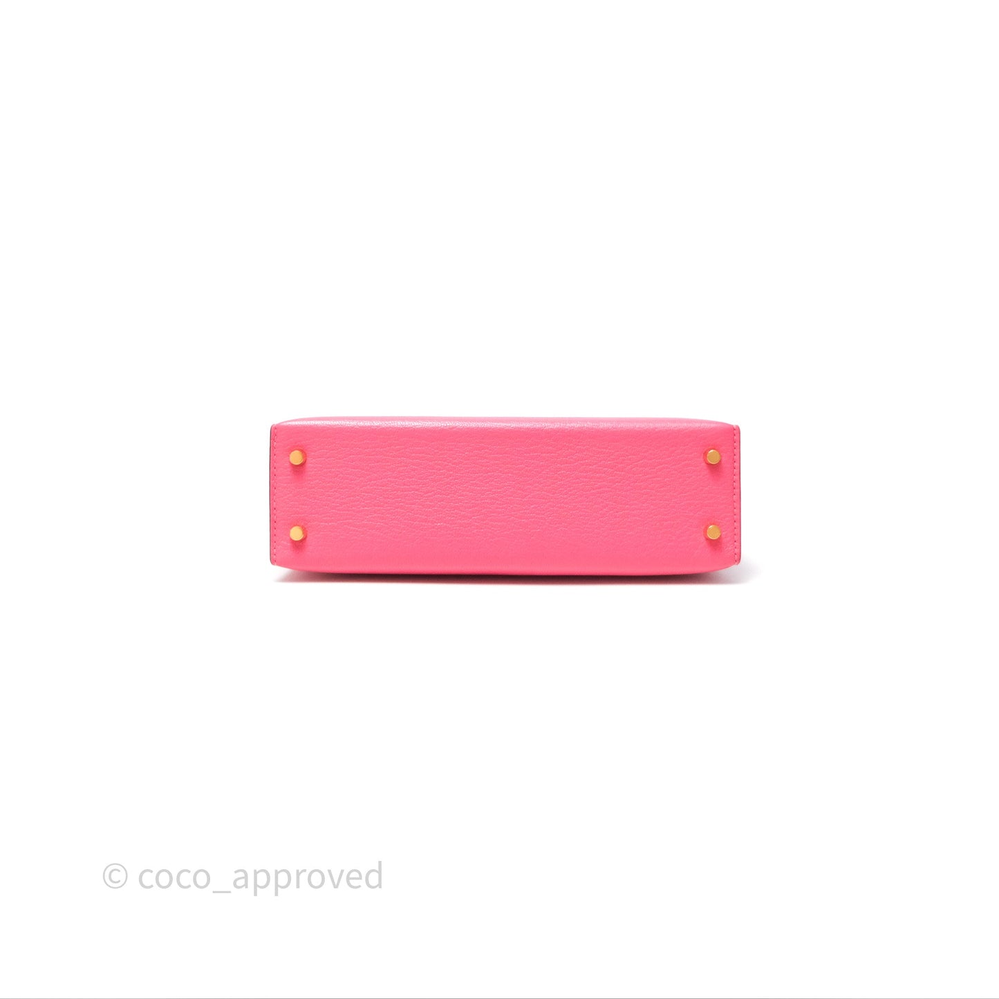 Hermès Mini Kelly II Rose Lipstick U5 Chevre Mysore Gold Hardware