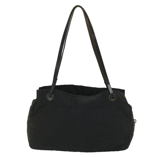 Luxury FendiZucca Canvas Hand Bag Nylon Black58064