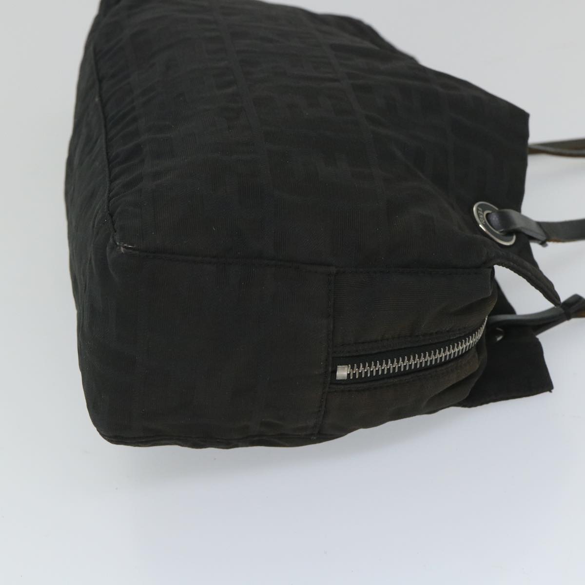 Luxury FendiZucca Canvas Hand Bag Nylon Black58064