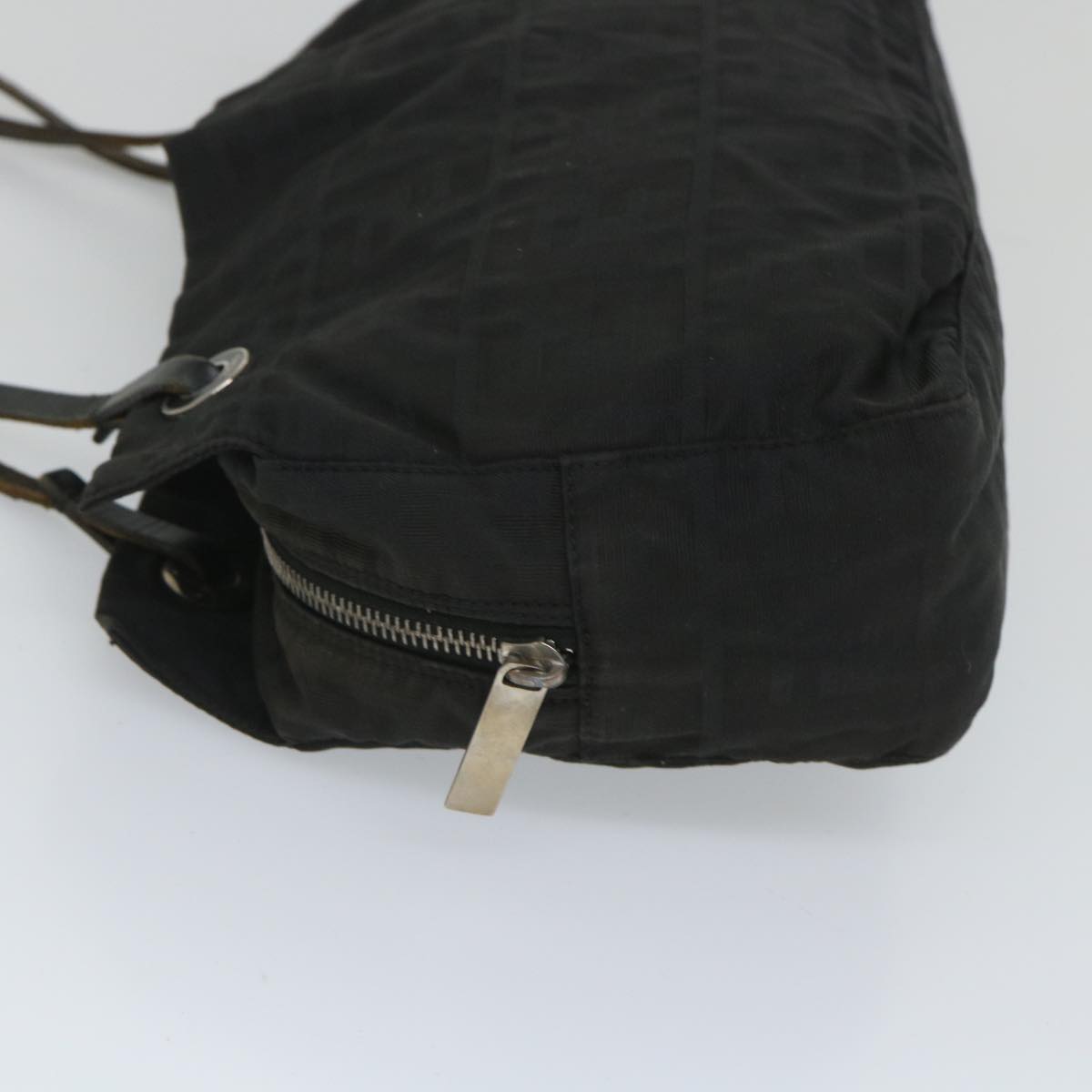 Luxury FendiZucca Canvas Hand Bag Nylon Black58064