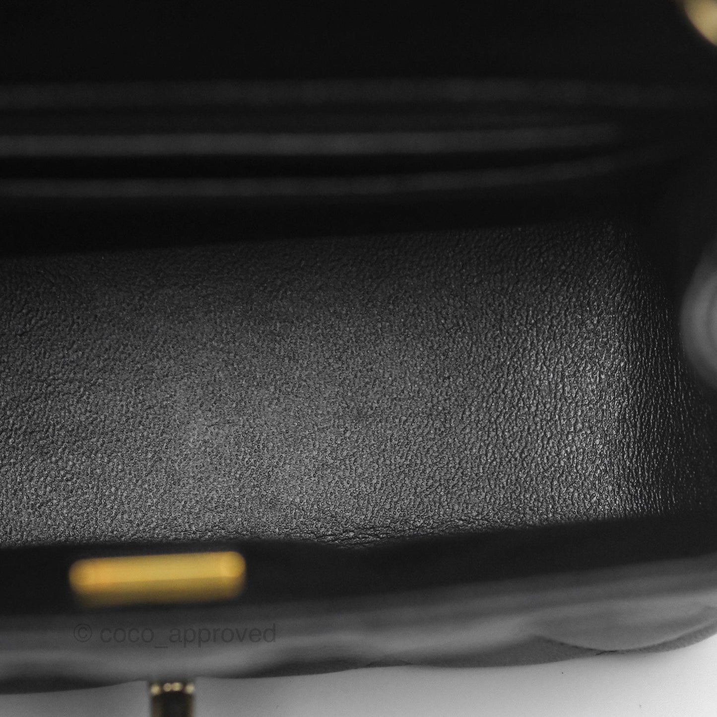 Chanel Mini Square Black Lambskin Gold Hardware