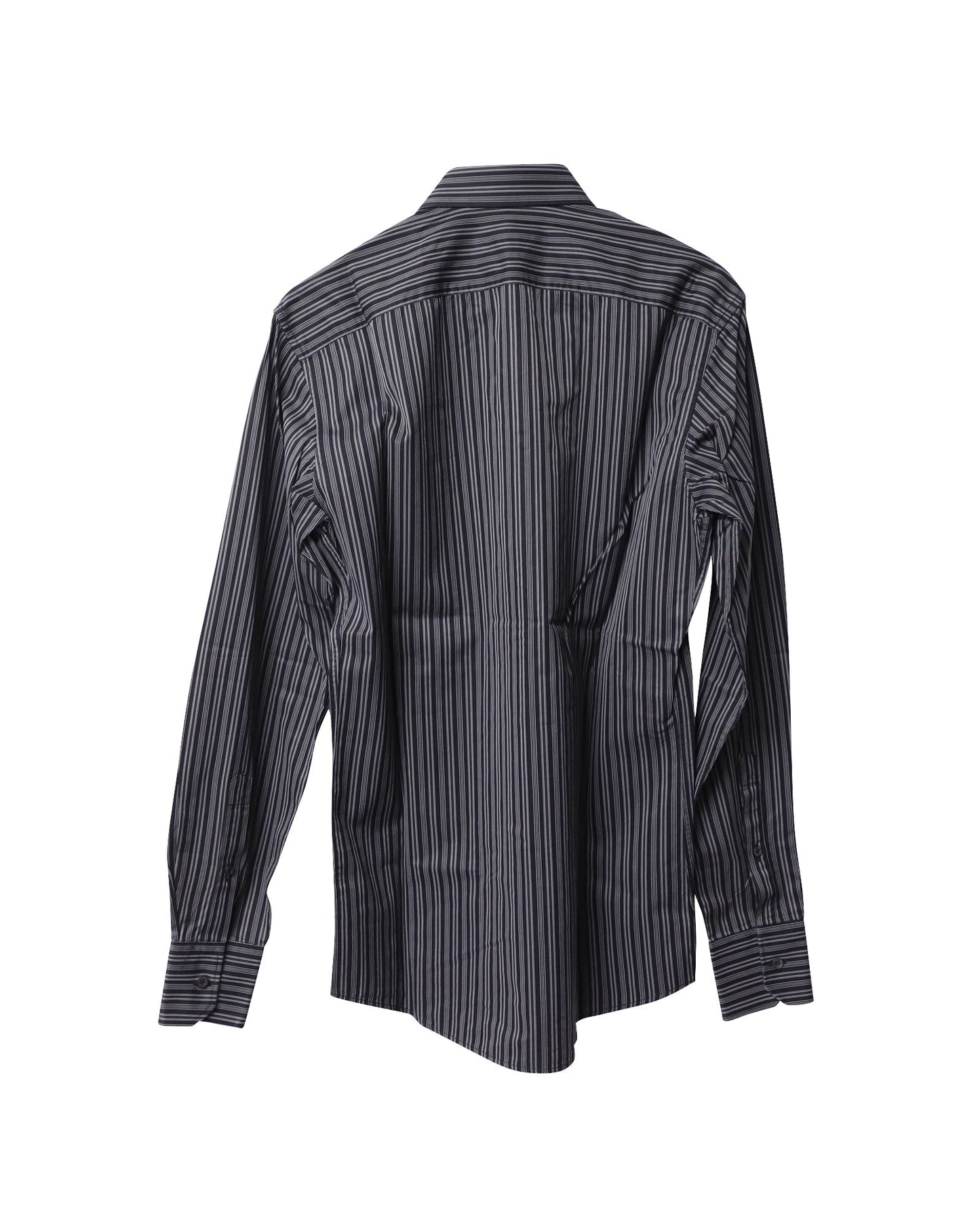 Luxury Gucci Trending 2025 Striped Button Down Shirt in Black Cotton