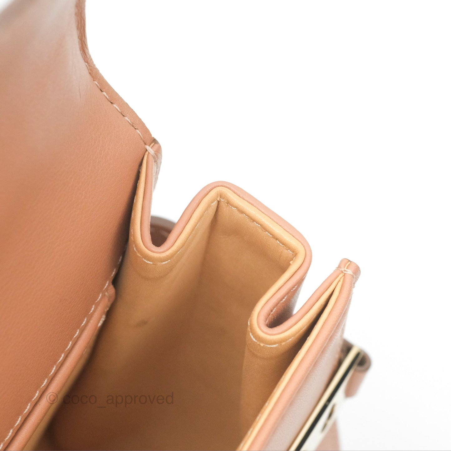 Delvaux Tempête Mini Beige Supple Calfskin Gold Hardware