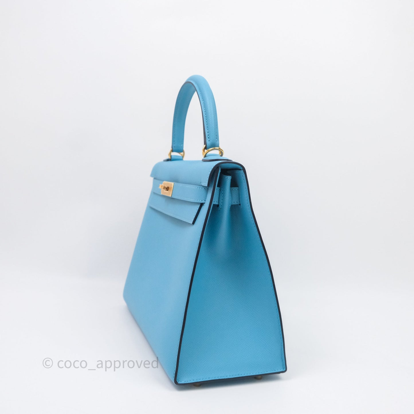Hermès Kelly 28 Bleu du Nord P3 Epsom Gold Hardware