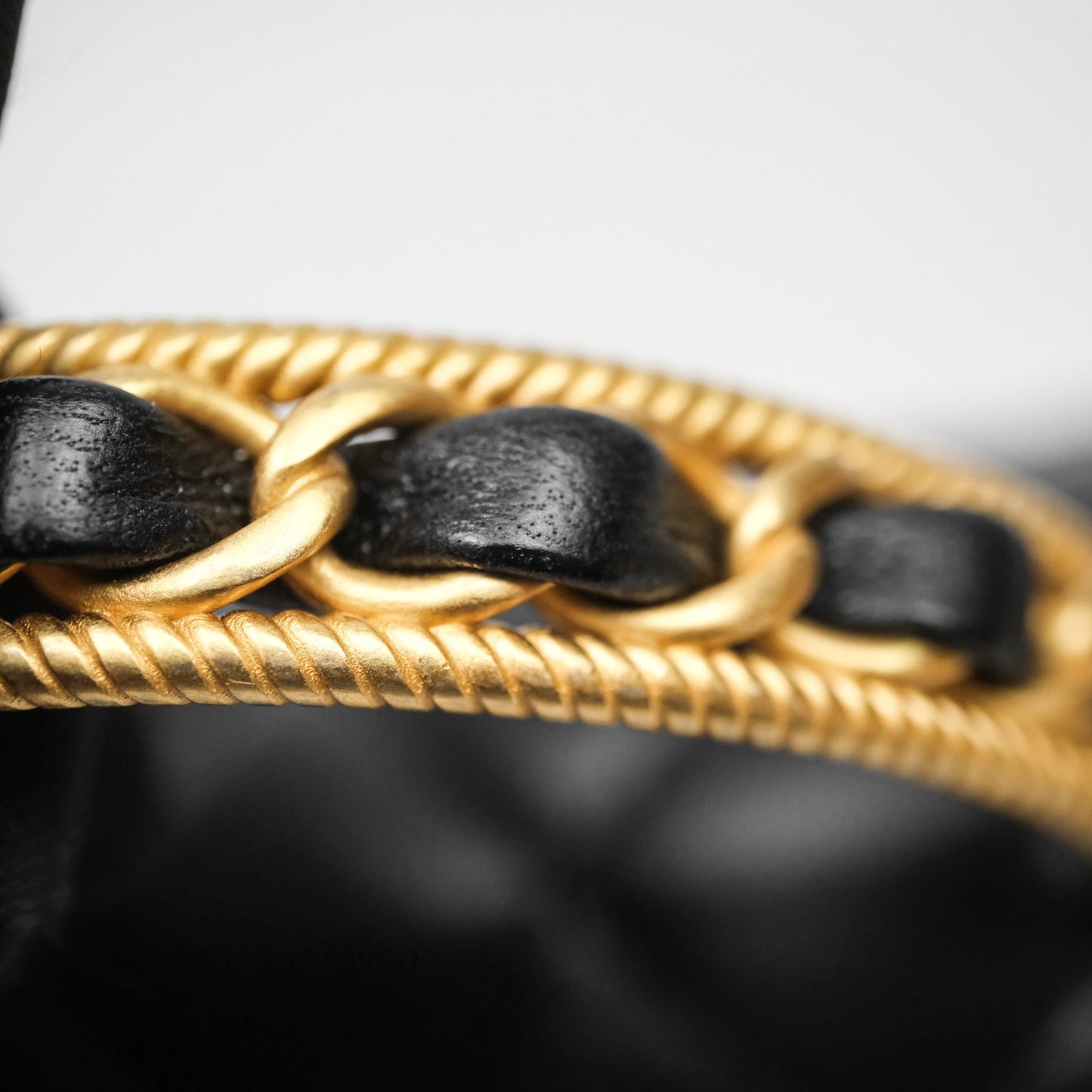 Chanel Top Handle Mini Rectangular Flap Bag Black Lambskin Aged Gold Hardware