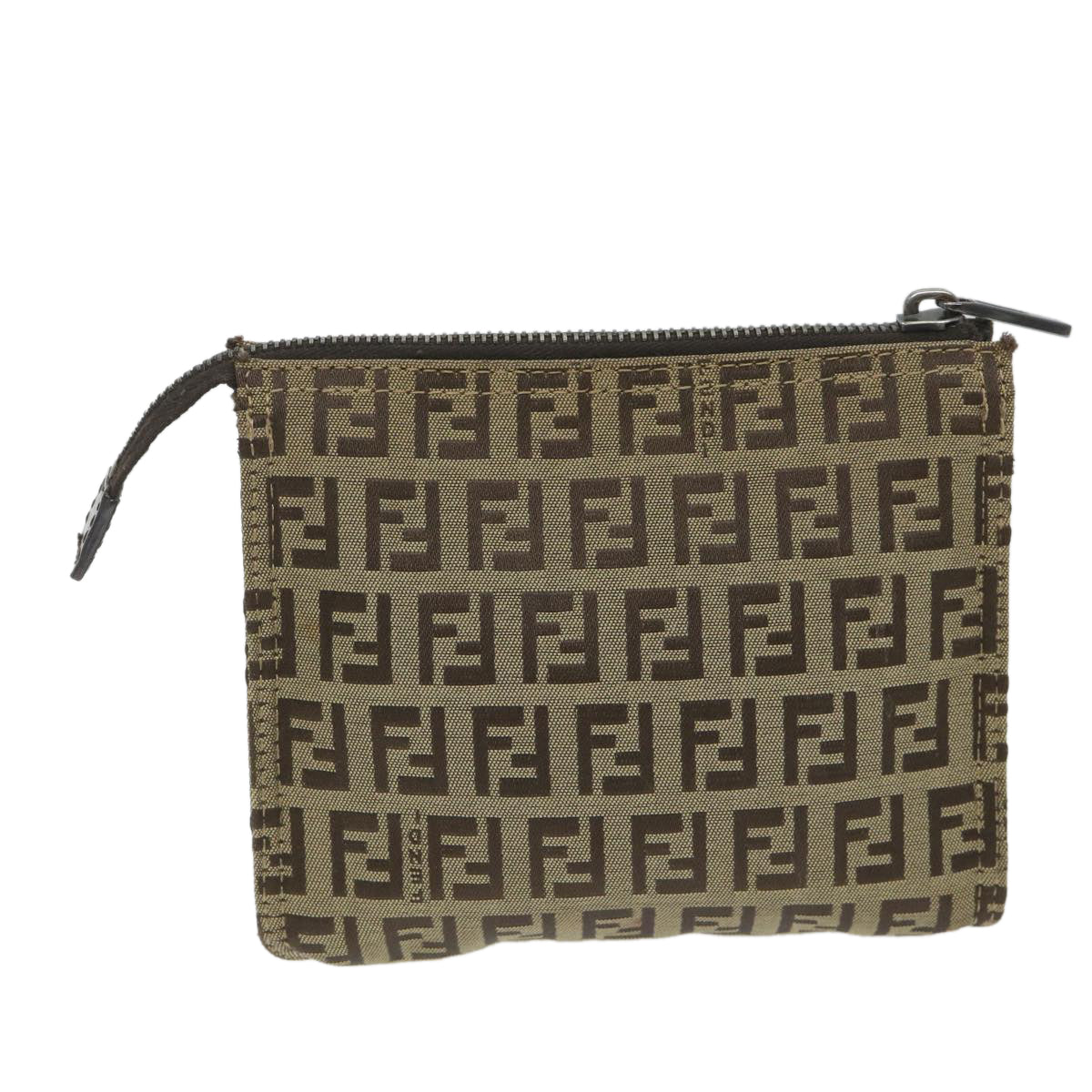 Luxury FendiZucchino Canvas Pouch Nylon Brown58120
