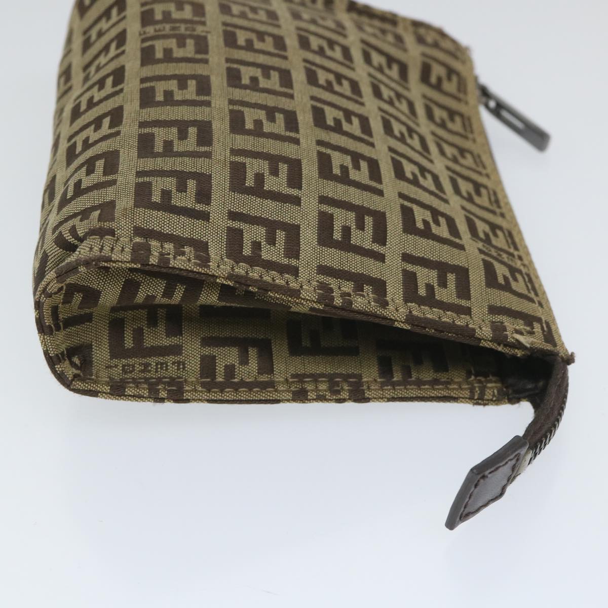 Luxury FendiZucchino Canvas Pouch Nylon Brown58120