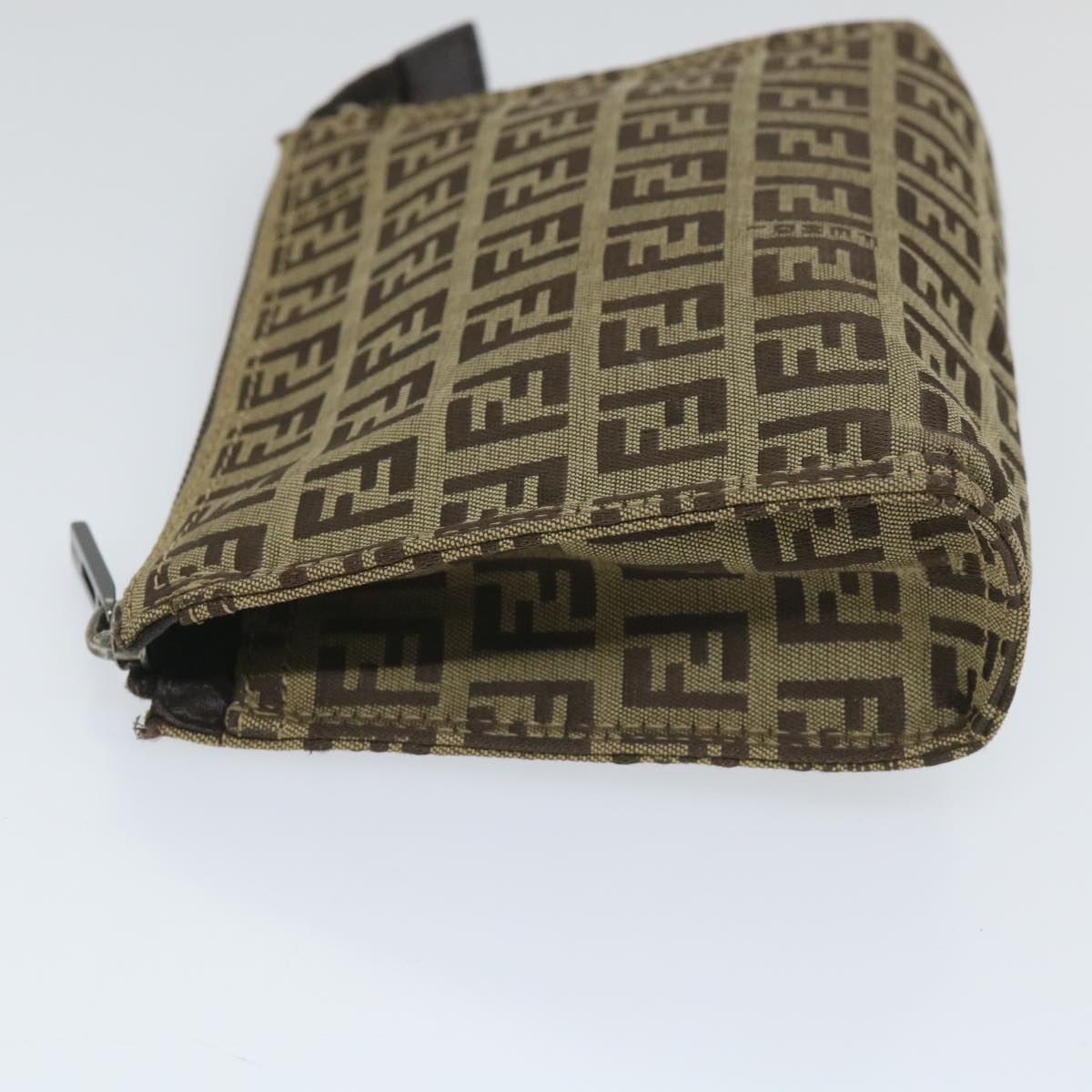 Luxury FendiZucchino Canvas Pouch Nylon Brown58120