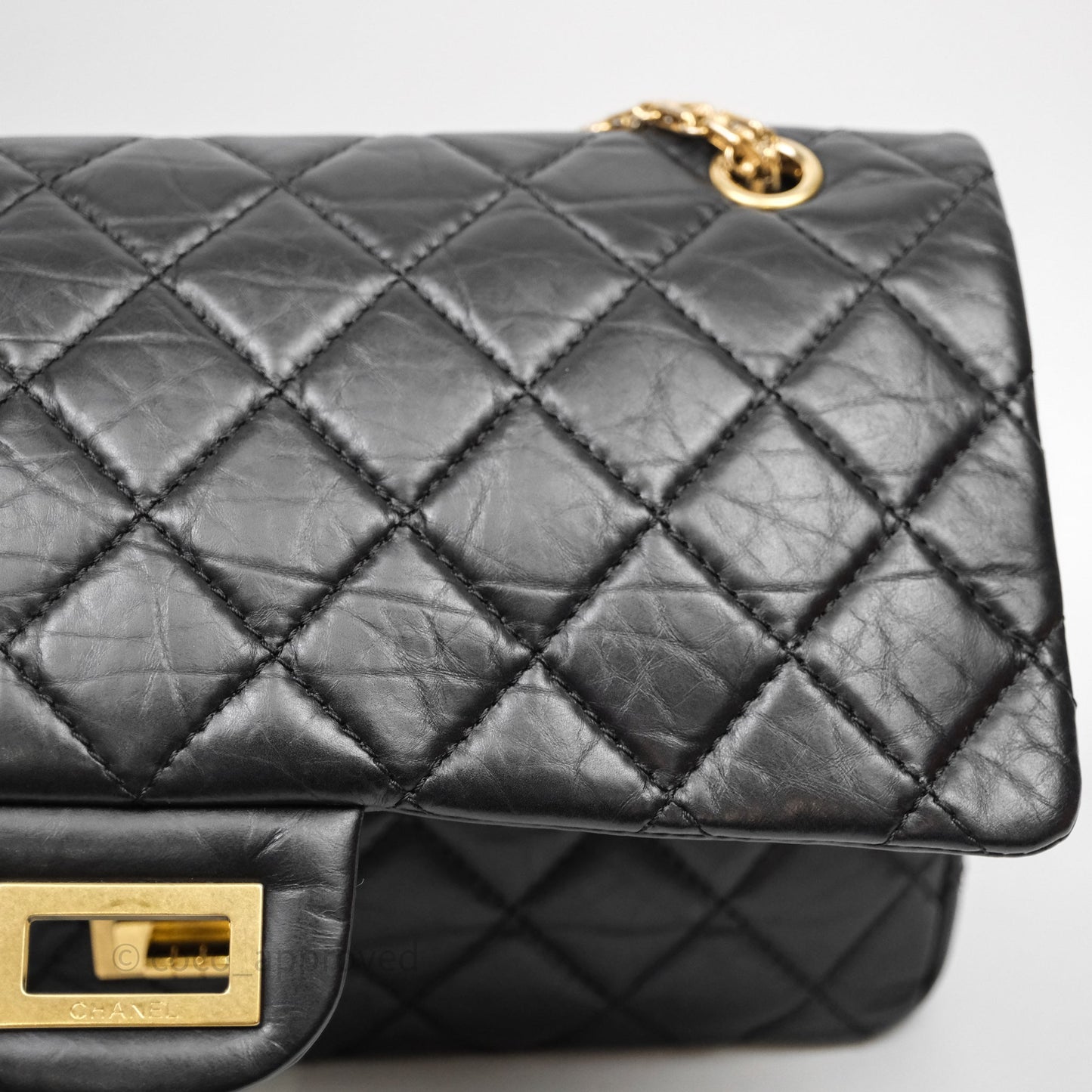 Chanel Reissue Quilted Aged Calfskin Black Aged Gold Hardware 227
