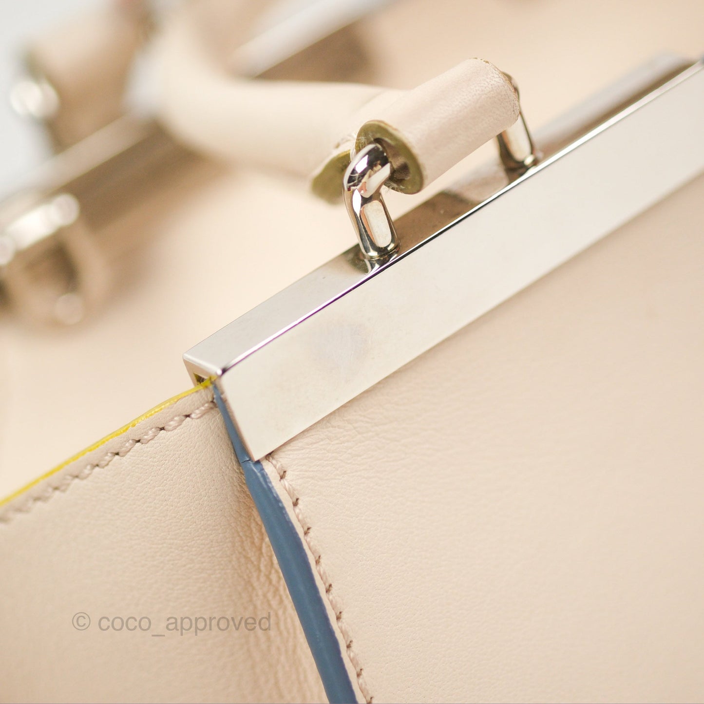 Fendi Petite 3Jours Bag Light Grey Calfskin