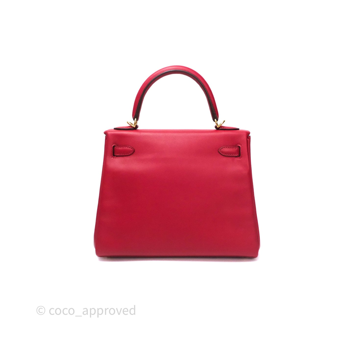 Hermès Kelly II 25 Retourne Swift Rouge Piment 5X Gold Hardware