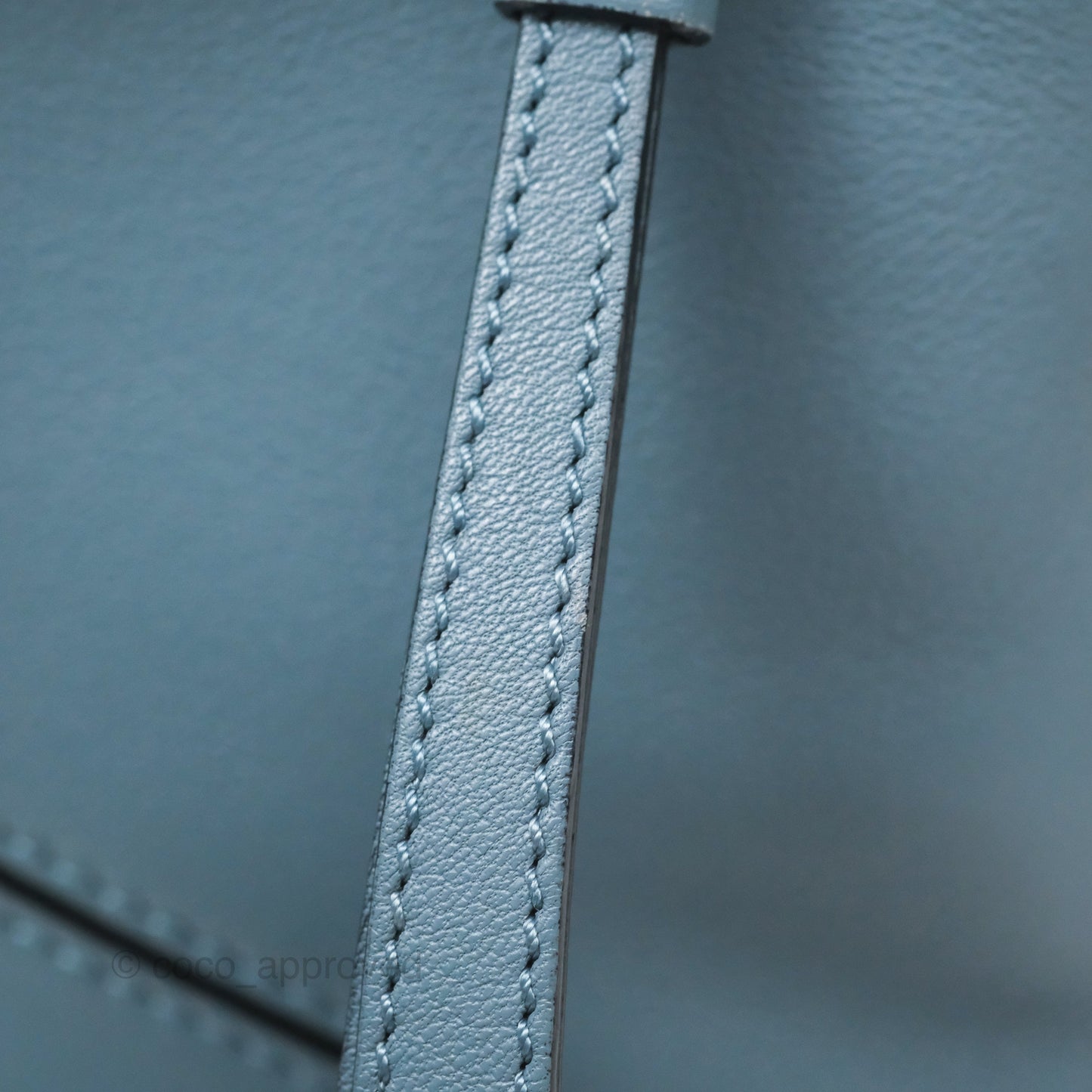 Loewe Small Puzzle Bag Blue Calfskin Silver Hardware