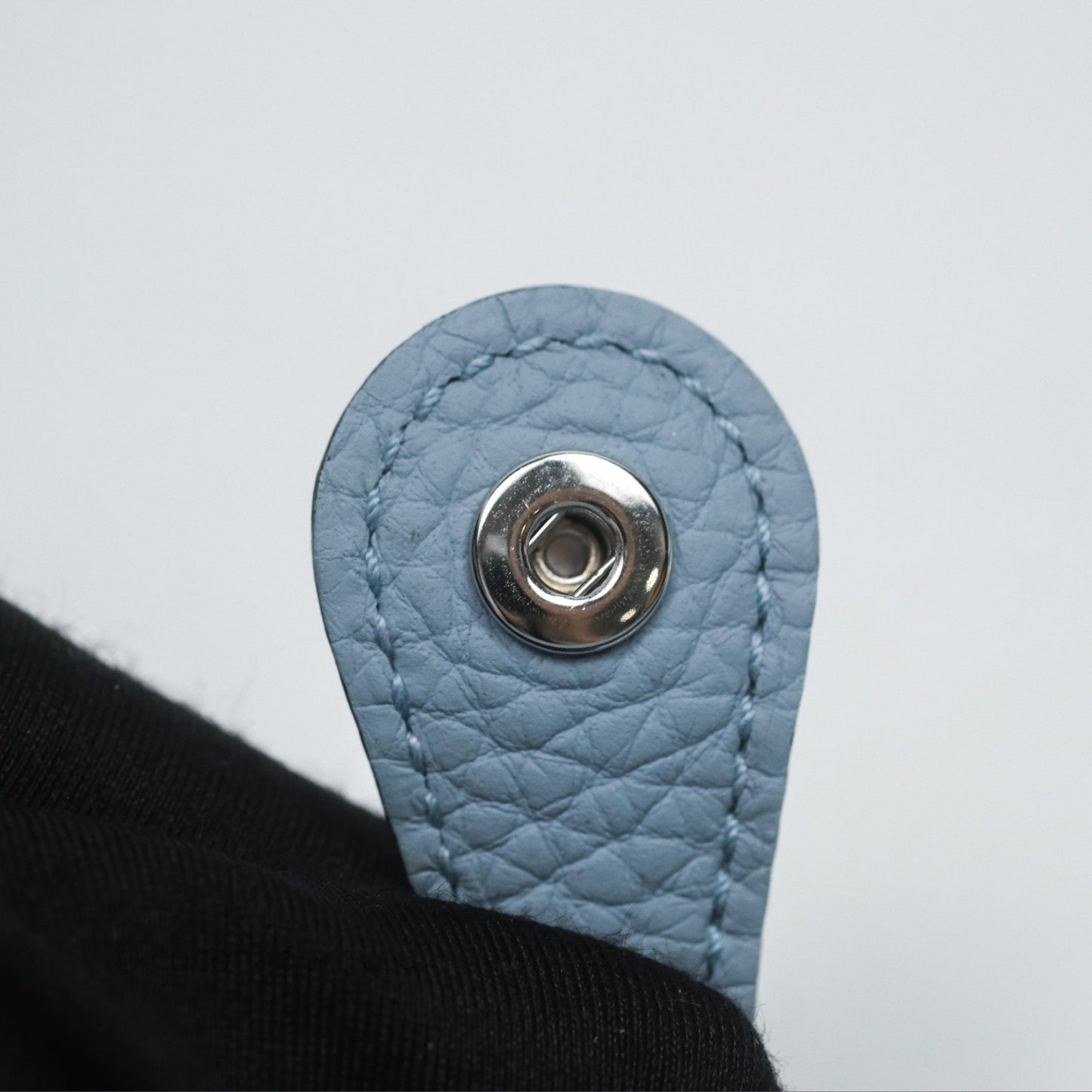 Hermès Mini Evelyne 16 Amazone Bleu Lin Taurillon Clemence Palladium Hardware