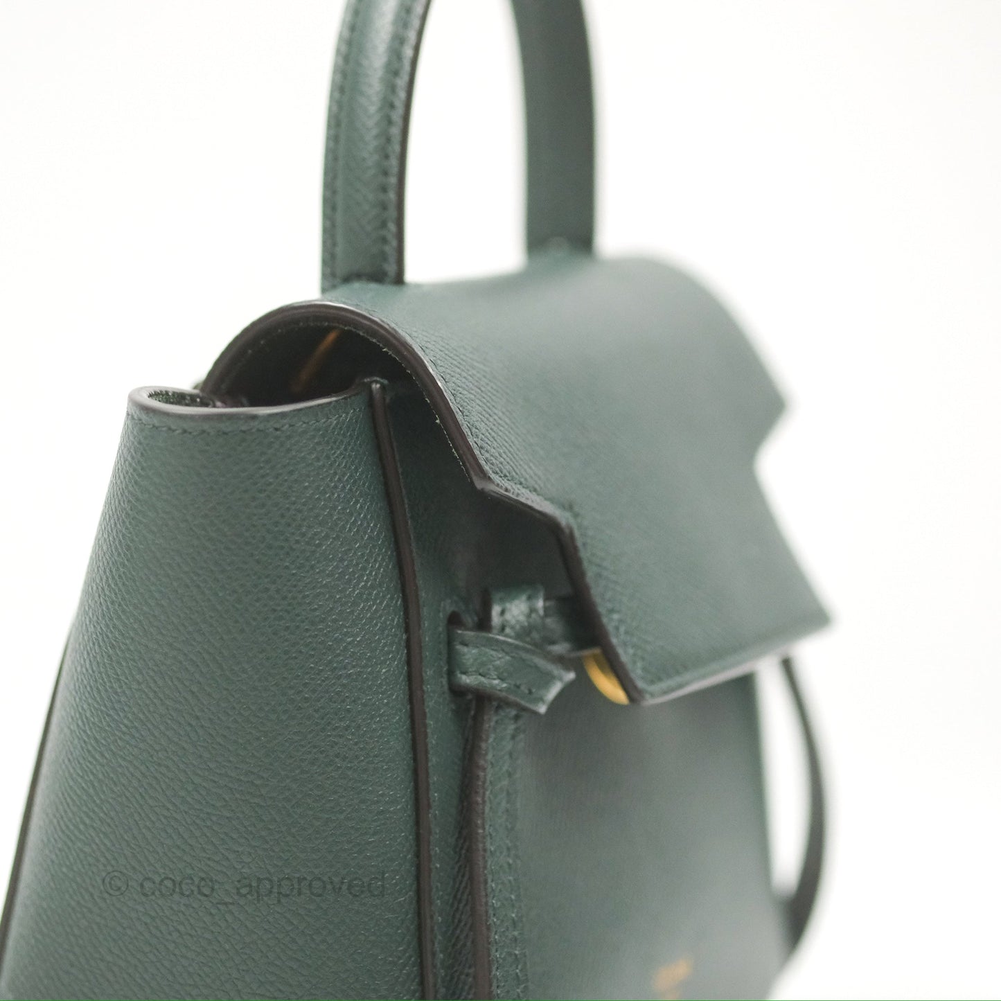 Celine Pico Belt Bag Amazone Green Grained Calfskin Gold Hardware