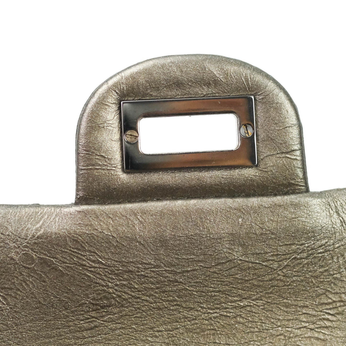Chanel Quilted Reissue 226 Metallic Aged Calfskin Gun Metal Hardware