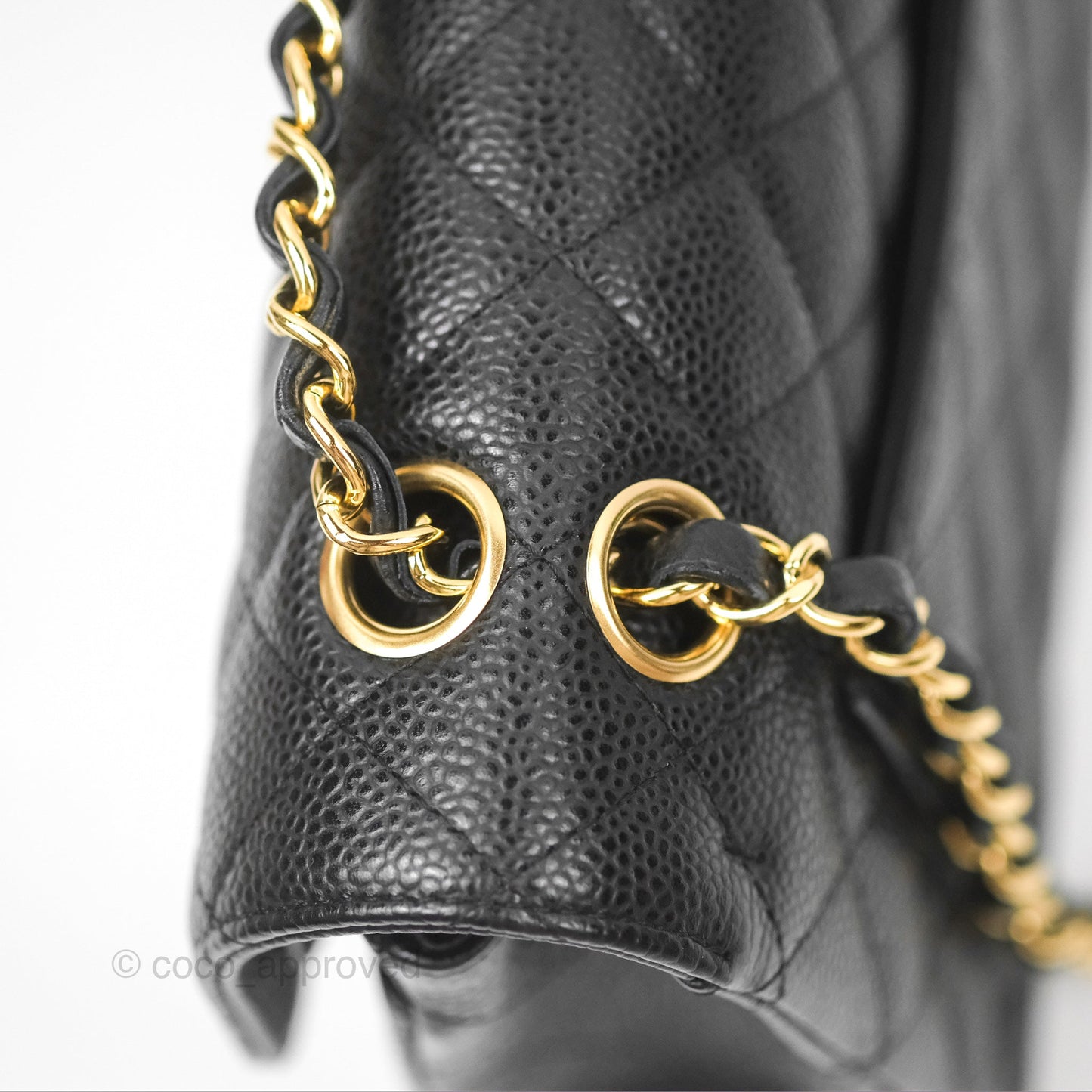 Chanel Small Classic Quilted Flap Black Caviar Gold Hardware