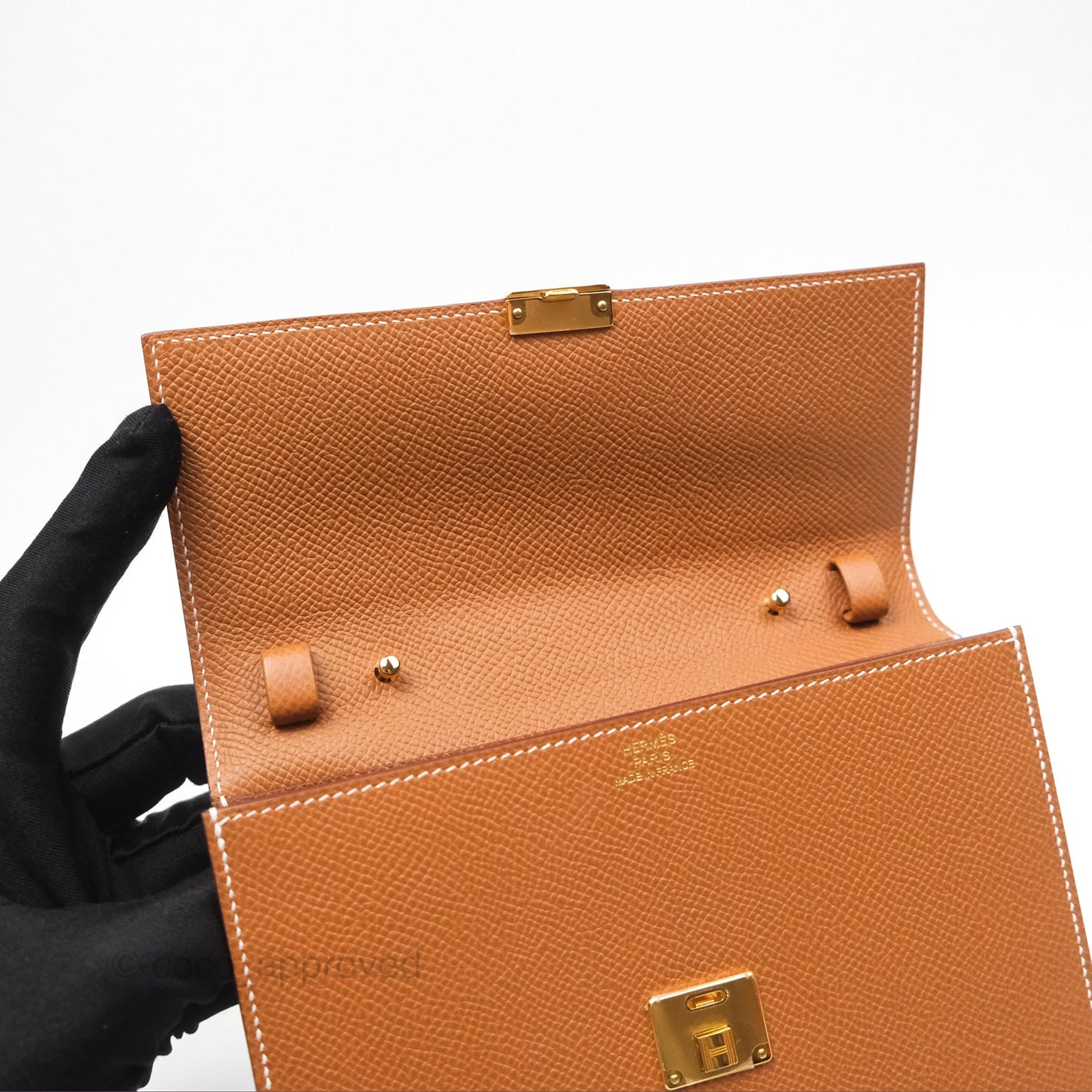 Hermès Clic 16 Wallet On Chain Gold Epsom Gold Hardware