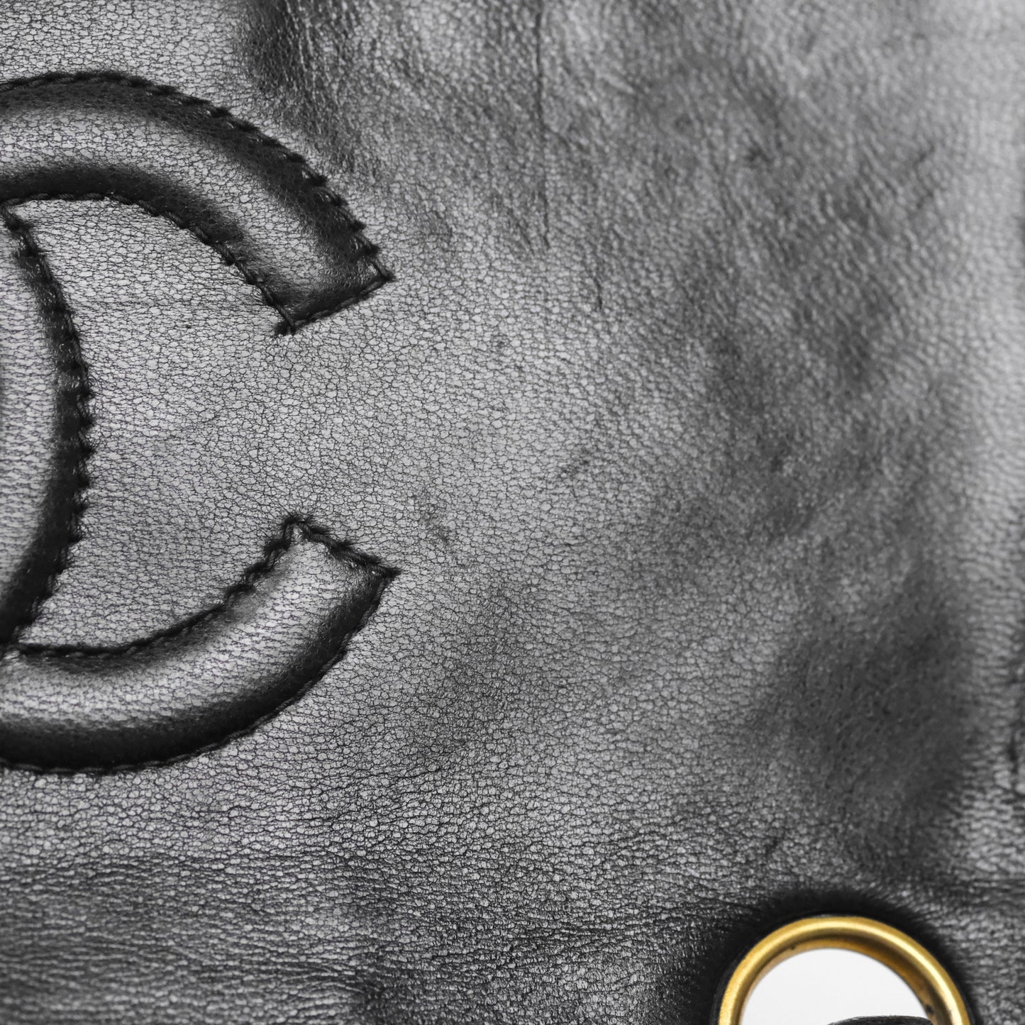 Chanel Vintage Mini Square Black Lambskin 24K Gold Hardware