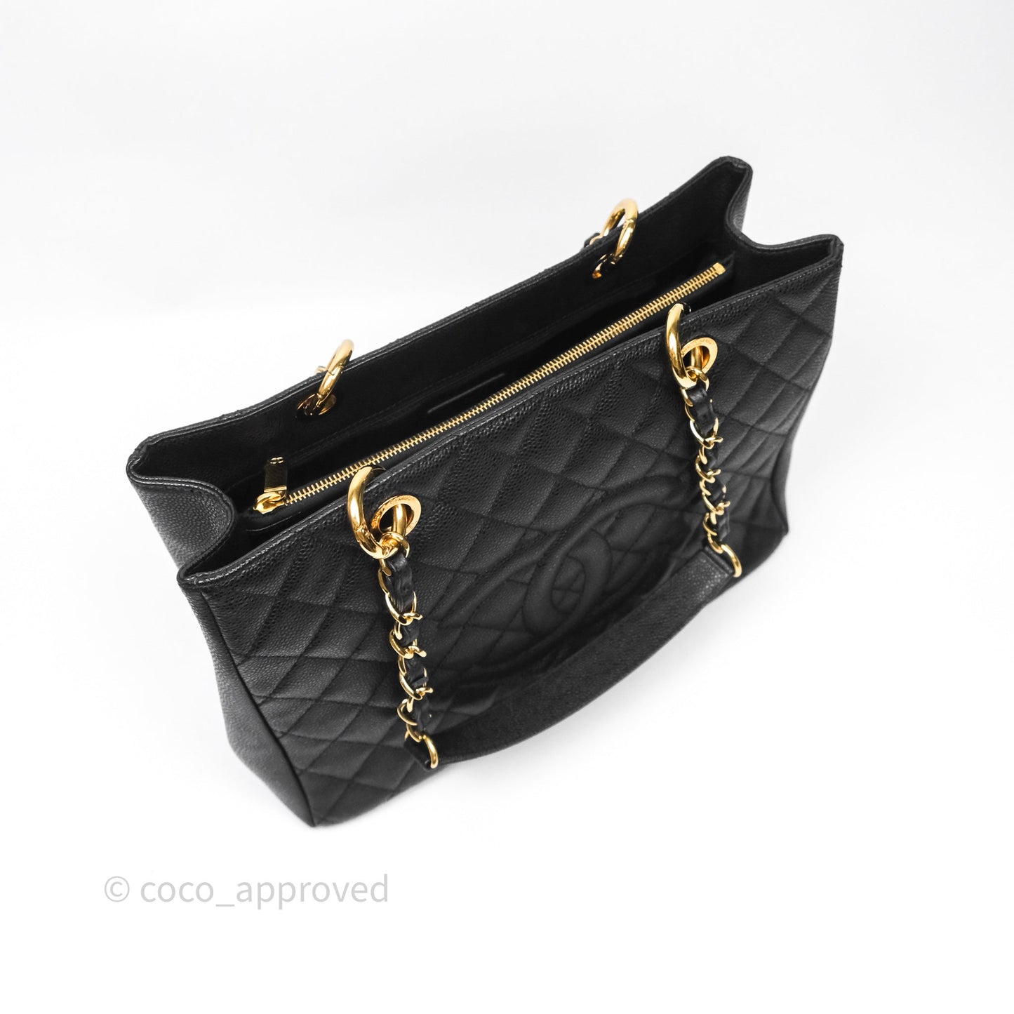 Chanel GST Black Caviar Gold Hardware