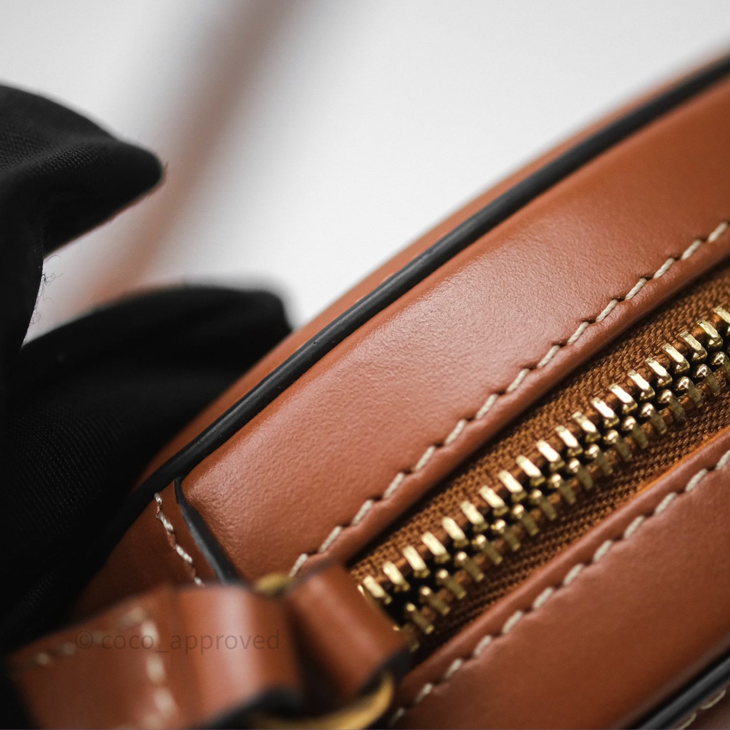 Celine Mini Oval Bag Cuir Triomphe Tan Calfskin
