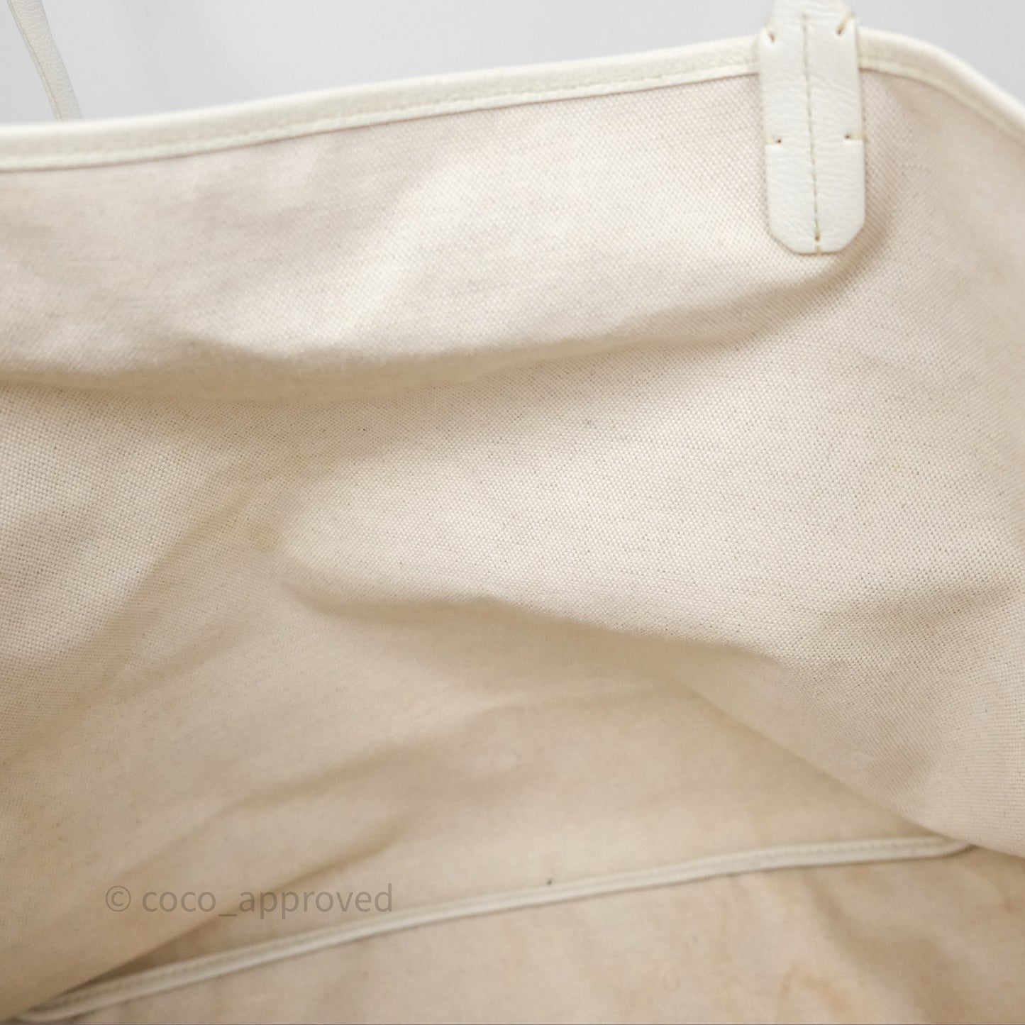 Goyard Saint Louis Tote Bag GM Blanc White