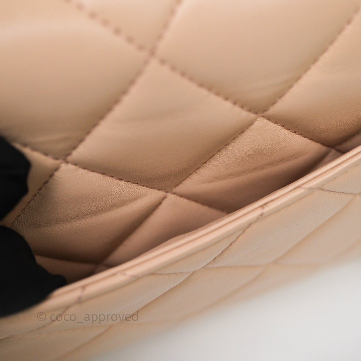 Chanel Small Trendy CC Beige Lambskin Gold Hardware